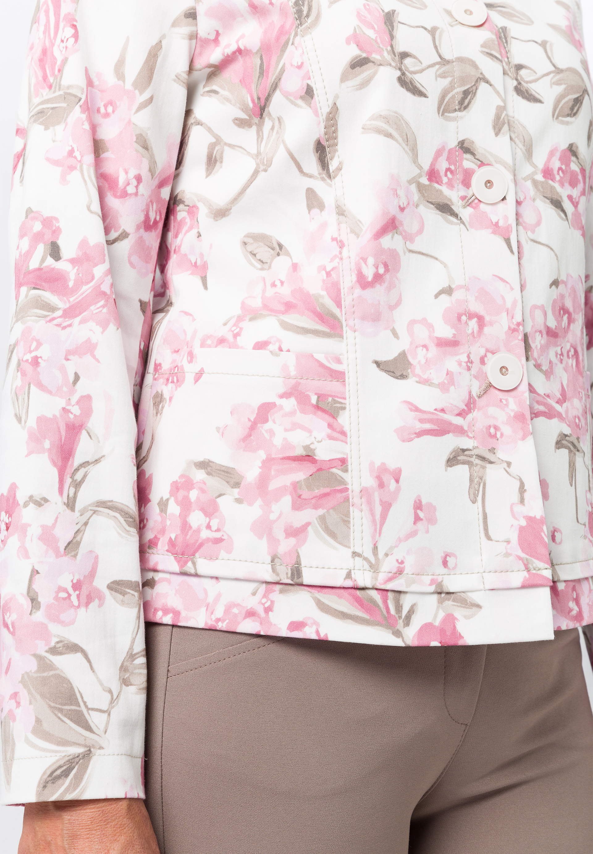 Leichtjacke mit Blütenprint - Bild 4 Leichtjacke mit Blütenprint - Bild 4