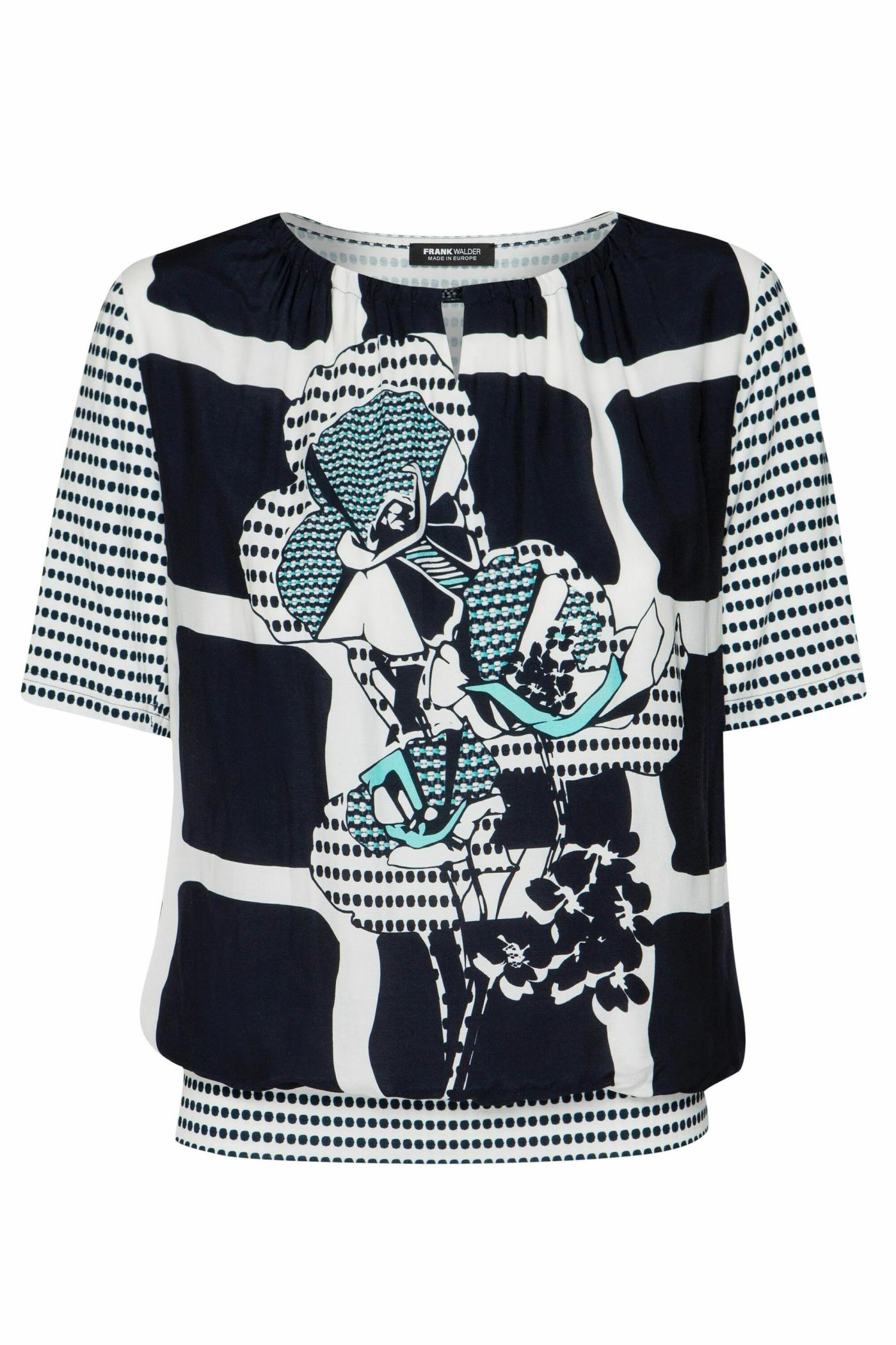 Shirt mit dezenter Raffung am Ausschnitt - Produktbild 1