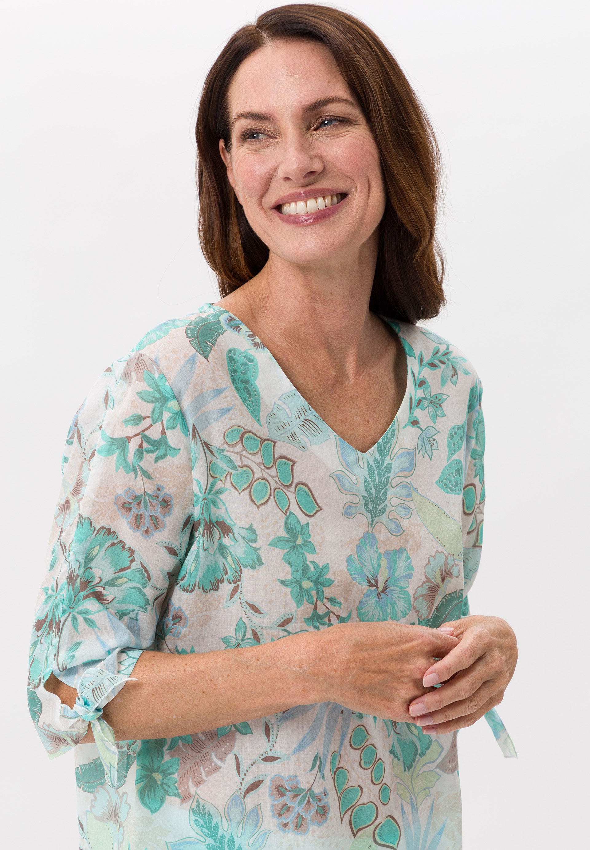 Bluse mit sommerlichen Blumenprint - Bild 4