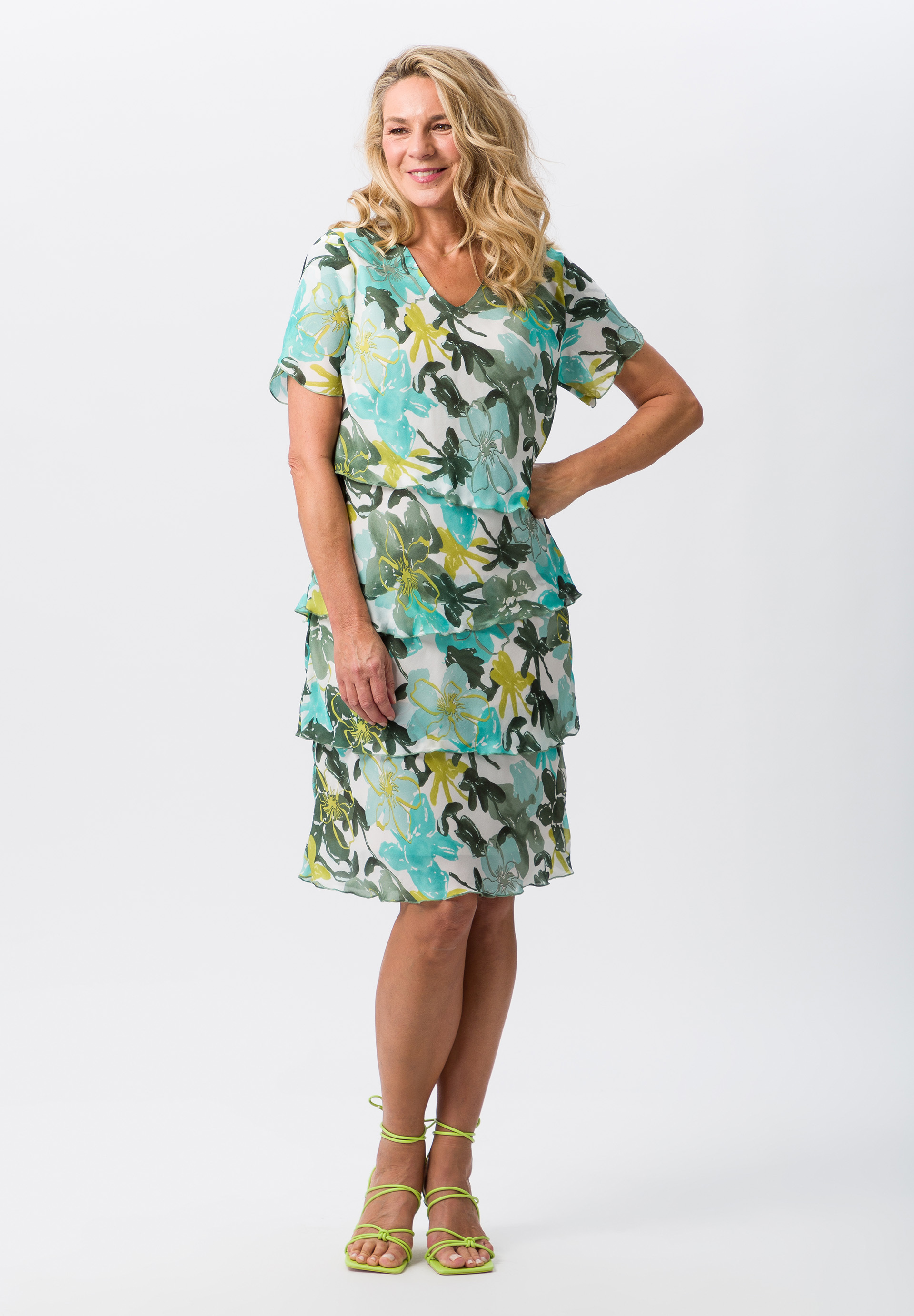 Stufenkleid kniebedeckend Stufenkleid kniebedeckend - Produktbild 1