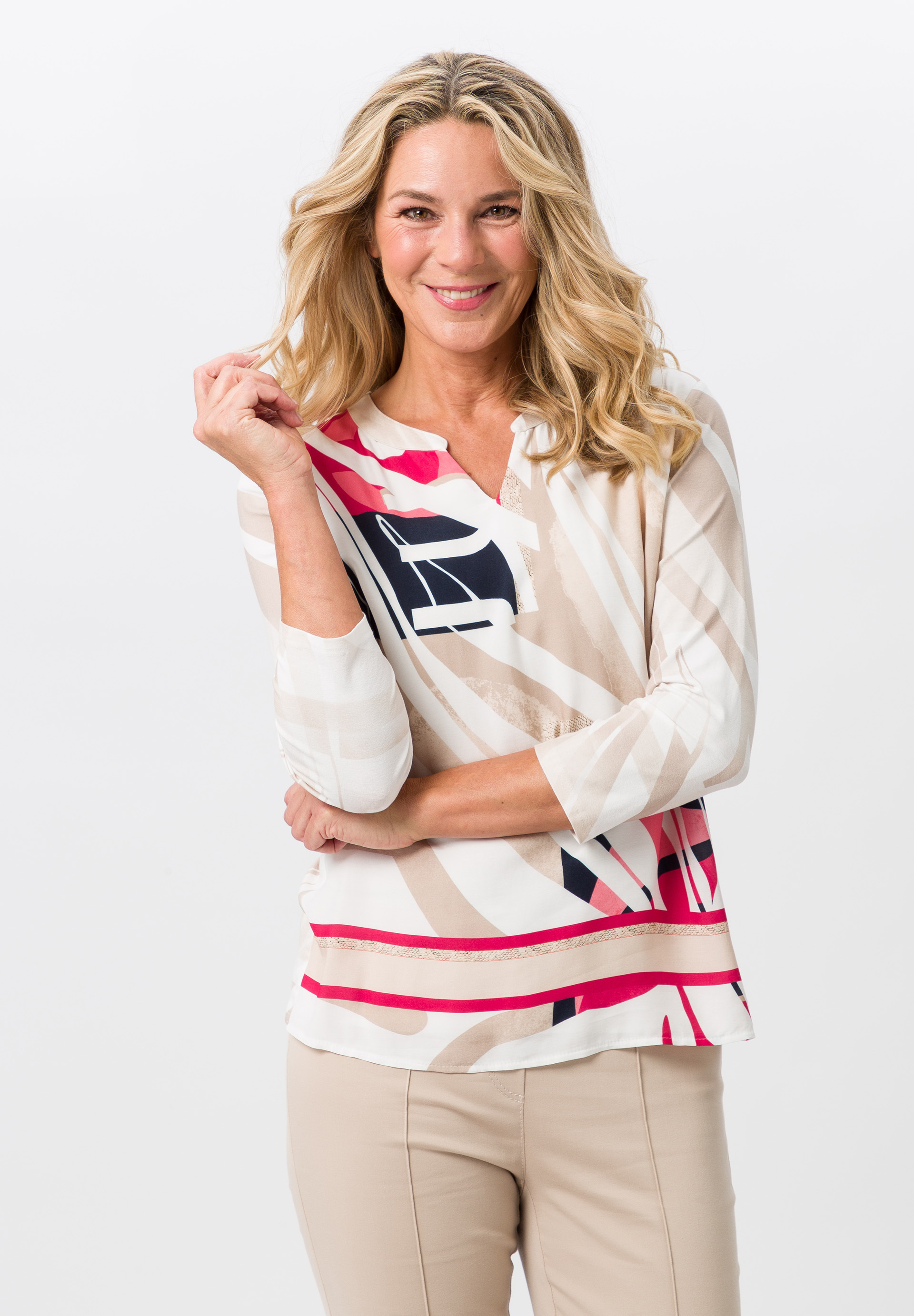 Blusenshirt im Comfort Fit - Bild 1 Blusenshirt im Comfort Fit - Bild 1