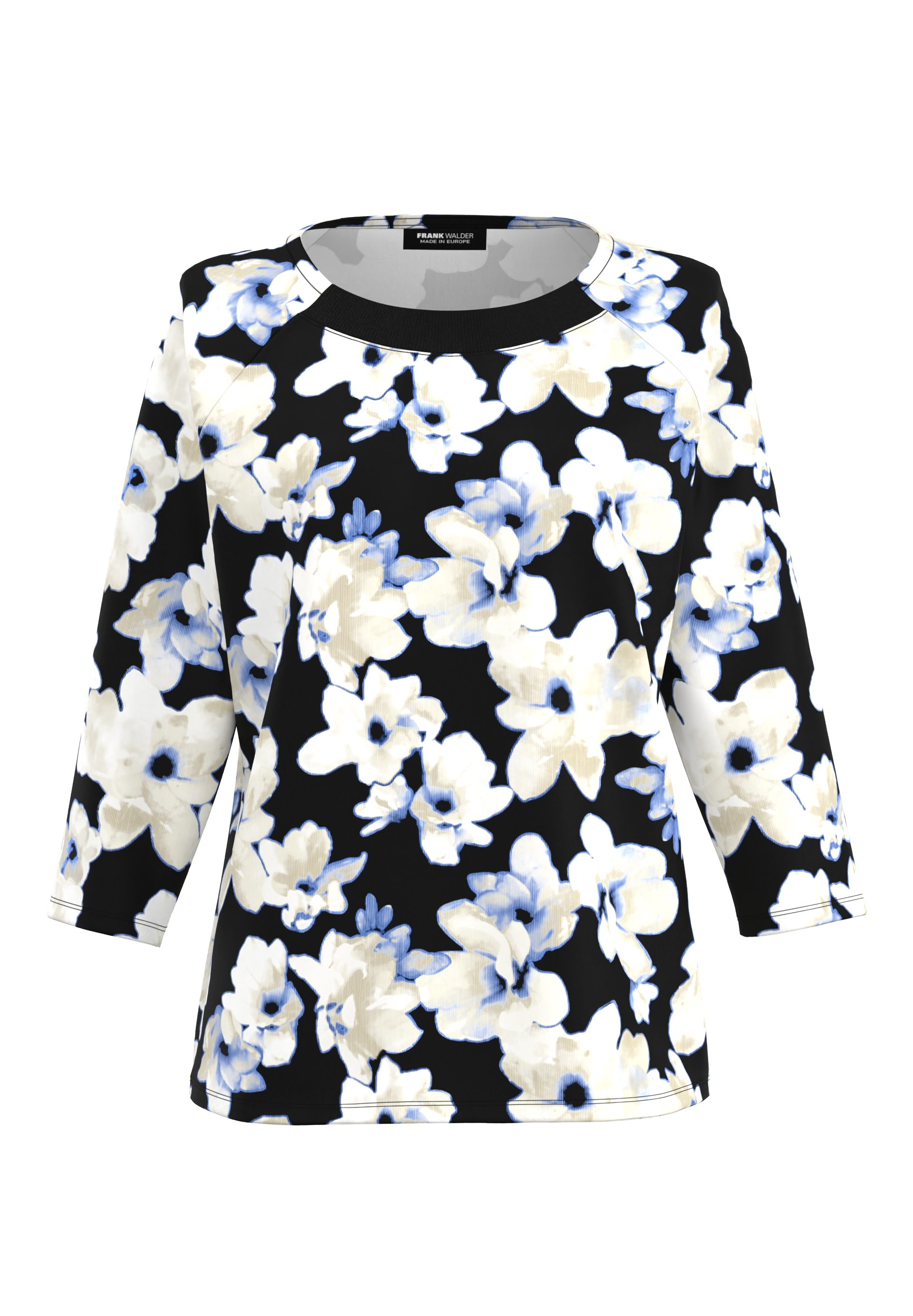 Shirt mit Strickbündchen Shirt mit Strickbündchen - Produktbild 1