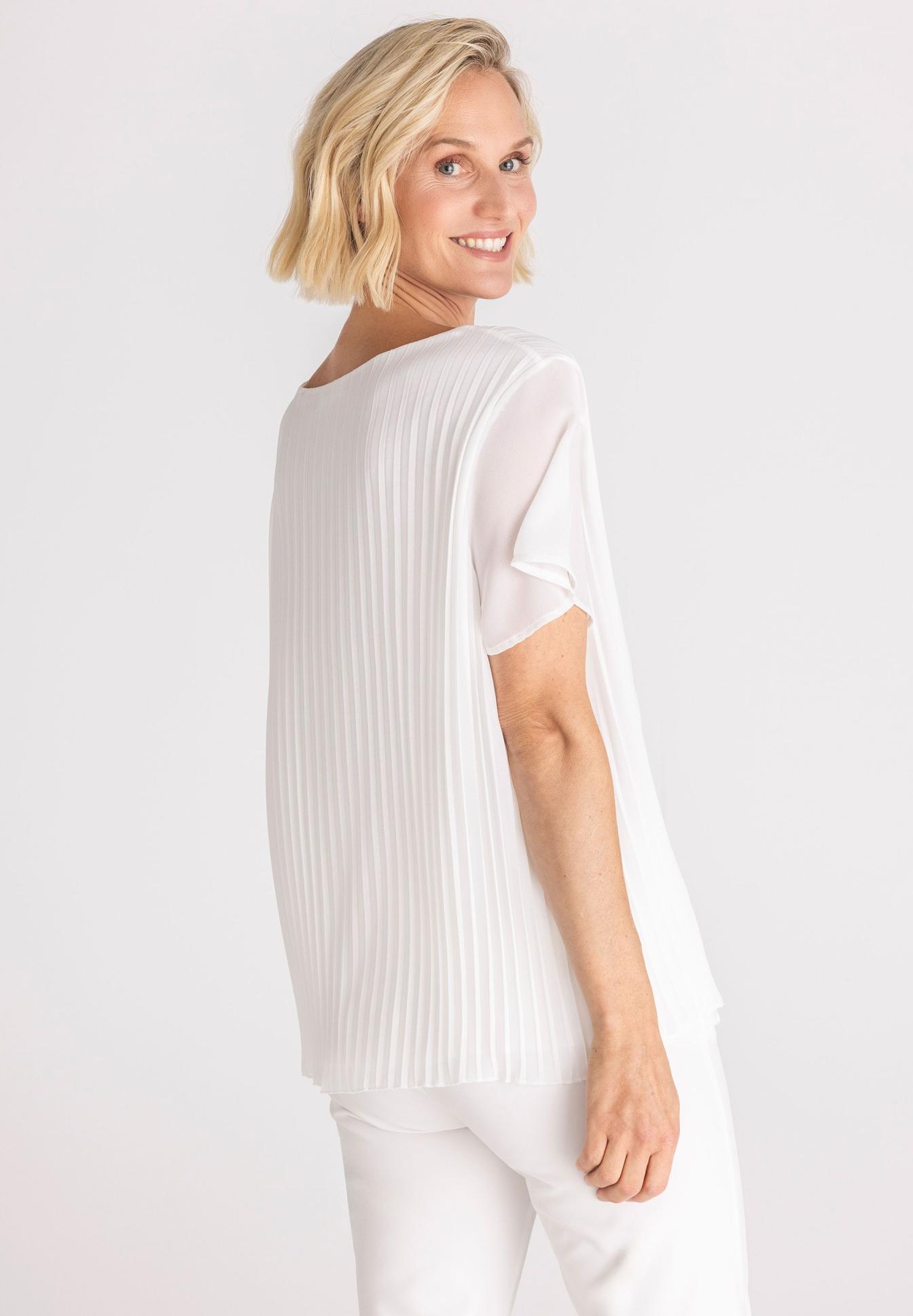 bluse, weiß, Plissee, Kurzarm, Damenbekleidung, Bluse, Plexi-Falten, Weiß, Kurzarm, Figurbetont, Bluse, Papiertop, Plissee, Kurze Ärmel, Weiß, bluse, passepartout, weiß, rippenstruktur, kurzerarm, Bluse, Falten, Weiß, Kurzarm, Übergröße?