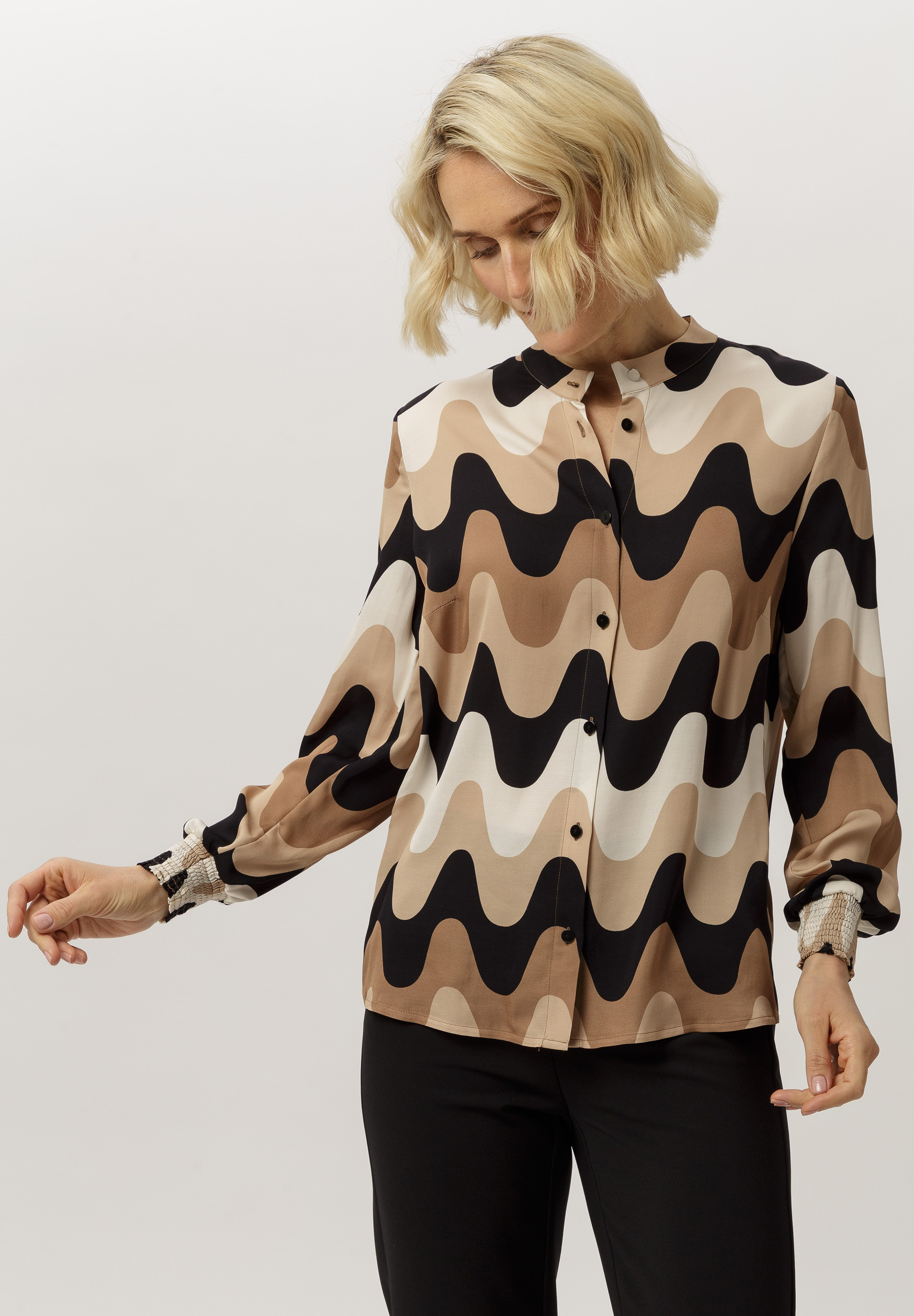 Bluse mit Stehbund - Produktbild 1