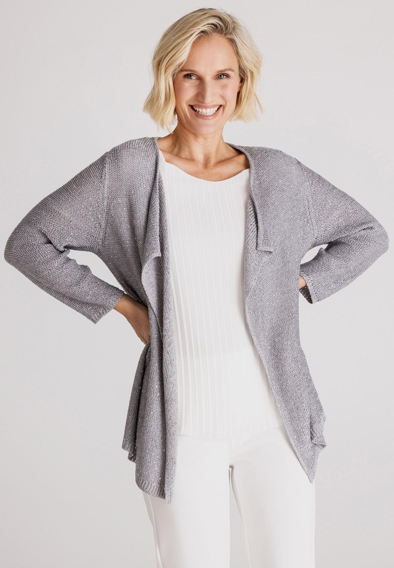 Leichtjacke mit Wasserfallkragen - Produktbild 1