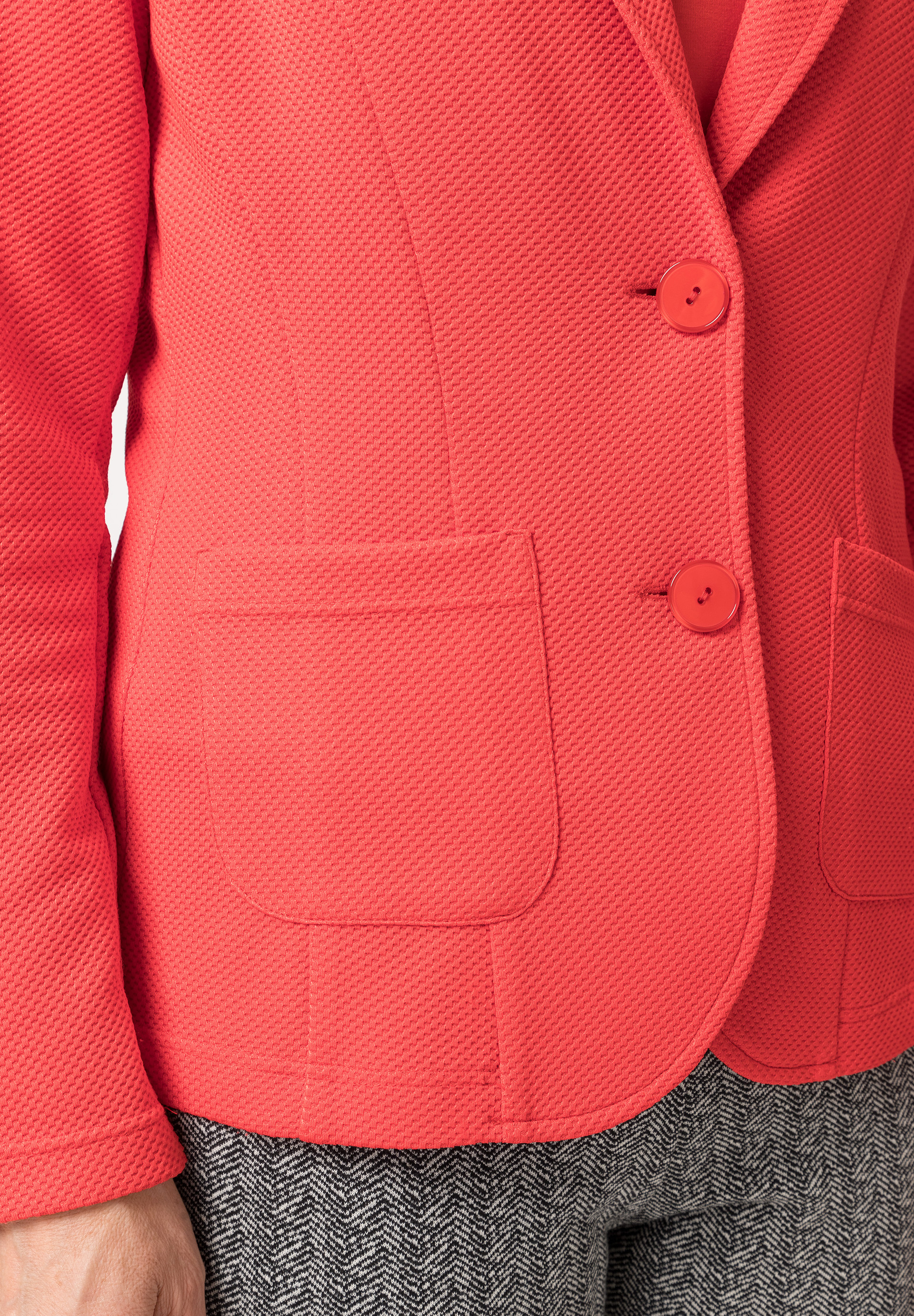 Lapel blazer In easy-care PES textured fabric - Bild 4 Lapel blazer In easy-care PES textured fabric - Bild 4