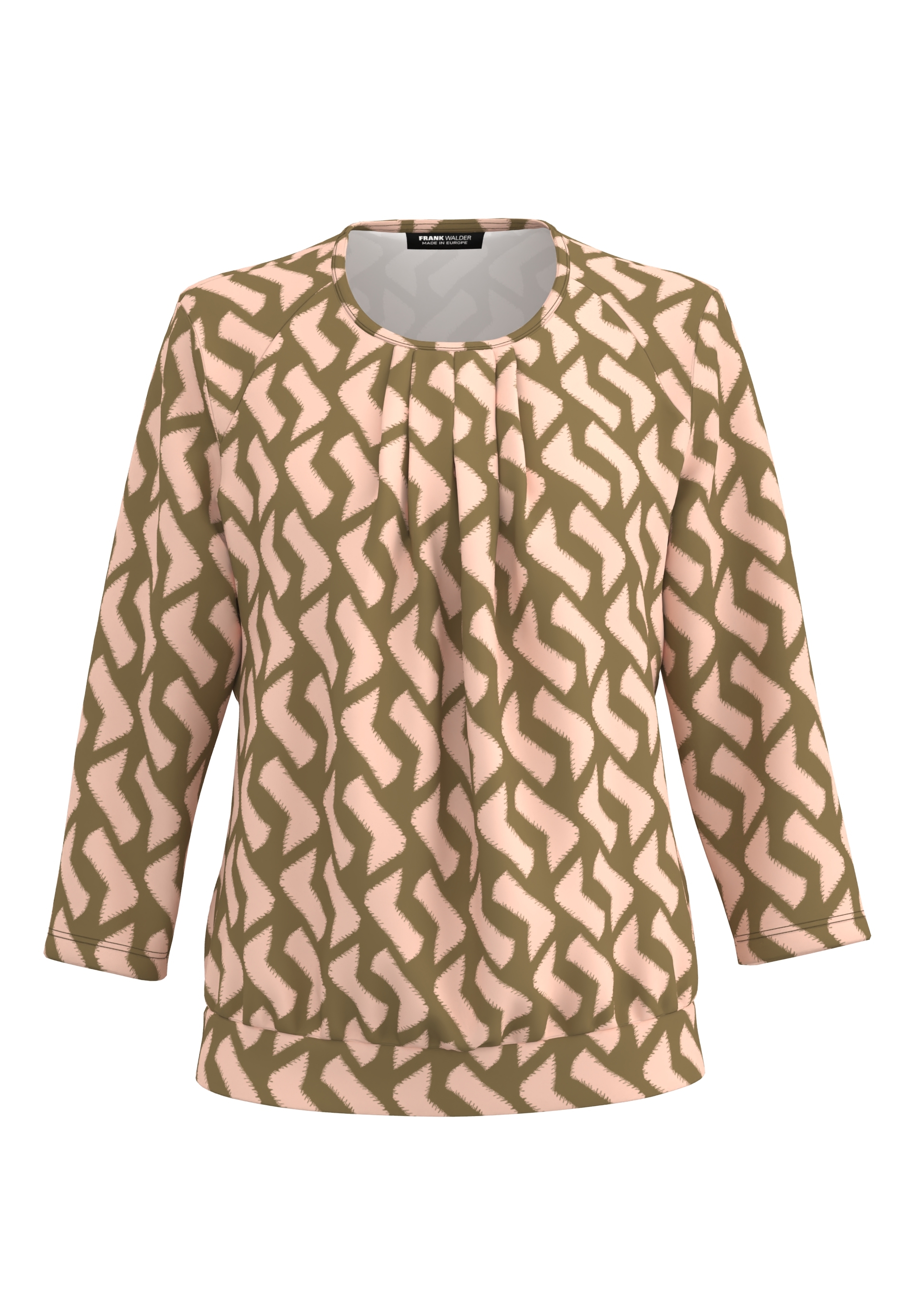 Blusenshirt mit aparter Faltenpartie - Bild 1 Bluse, Kleidung, Langarm, Ärmel, Mantel, Bluse, Kleidung, Langarm, Ärmel, Mantel, Bluse, Kleidung, Langarm, Ärmel, Mantel