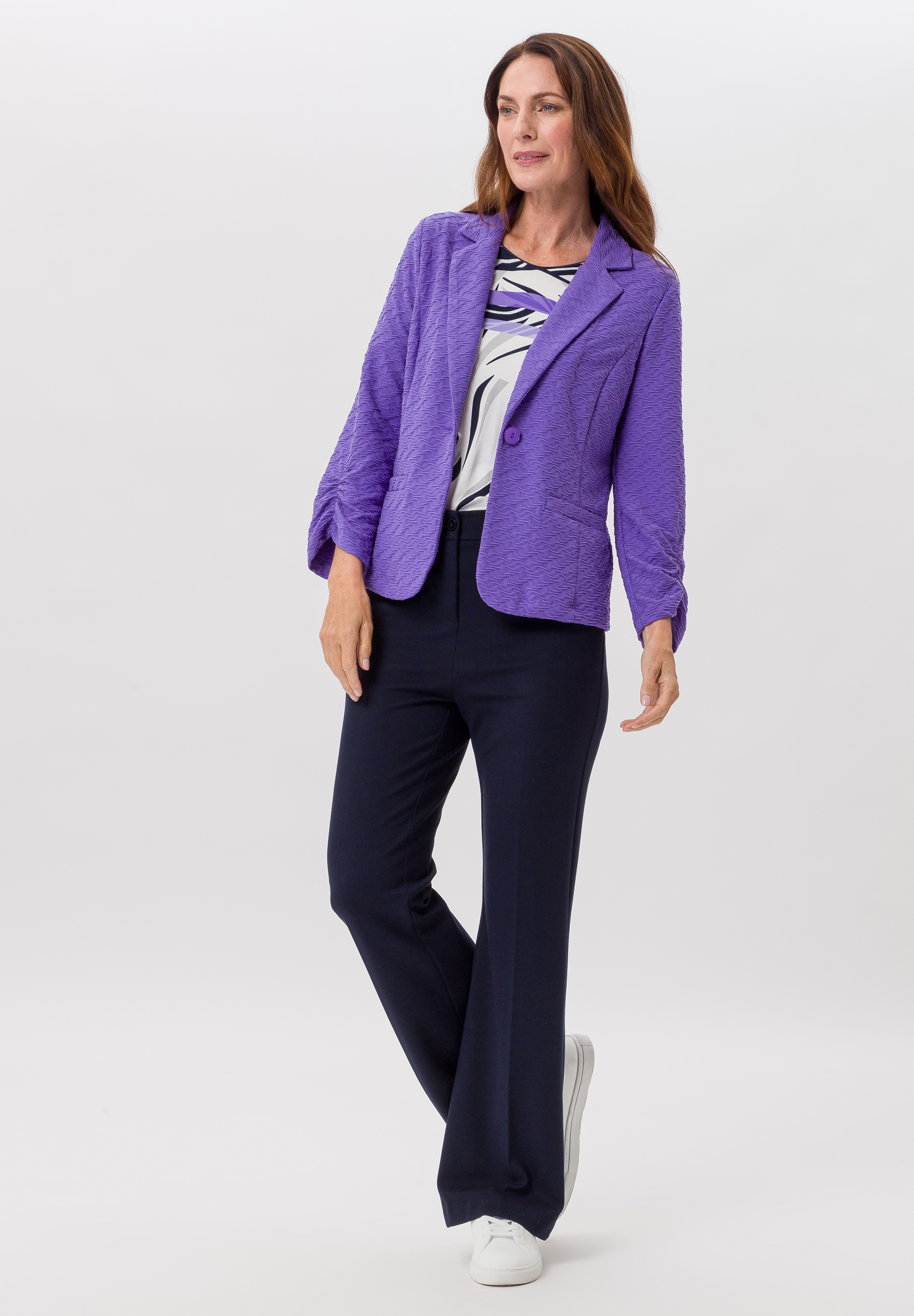 Blazer aus strukturiertem Jersey - Bild 3