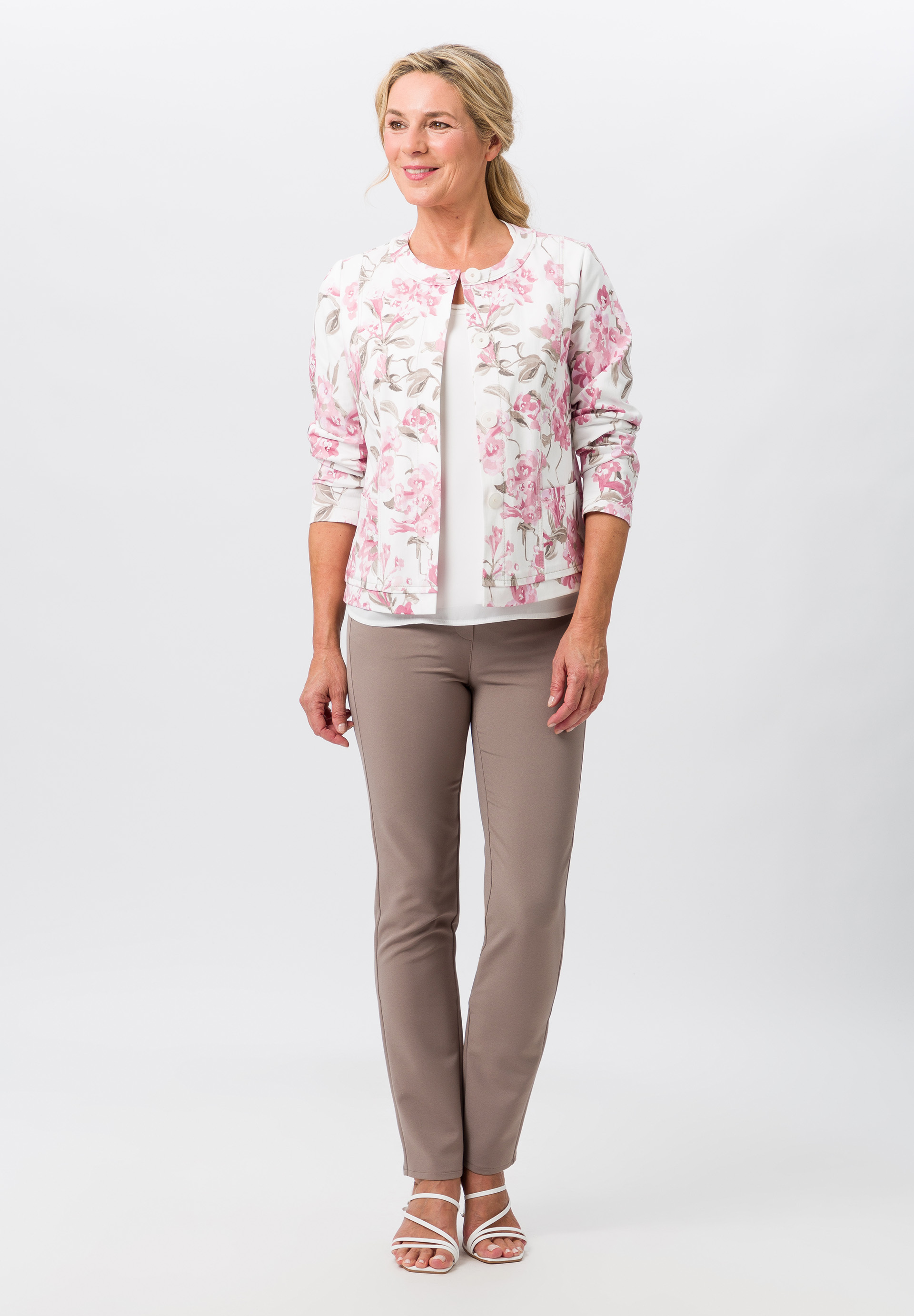 Leichtjacke mit Blütenprint - Bild 3 Leichtjacke mit Blütenprint - Bild 3