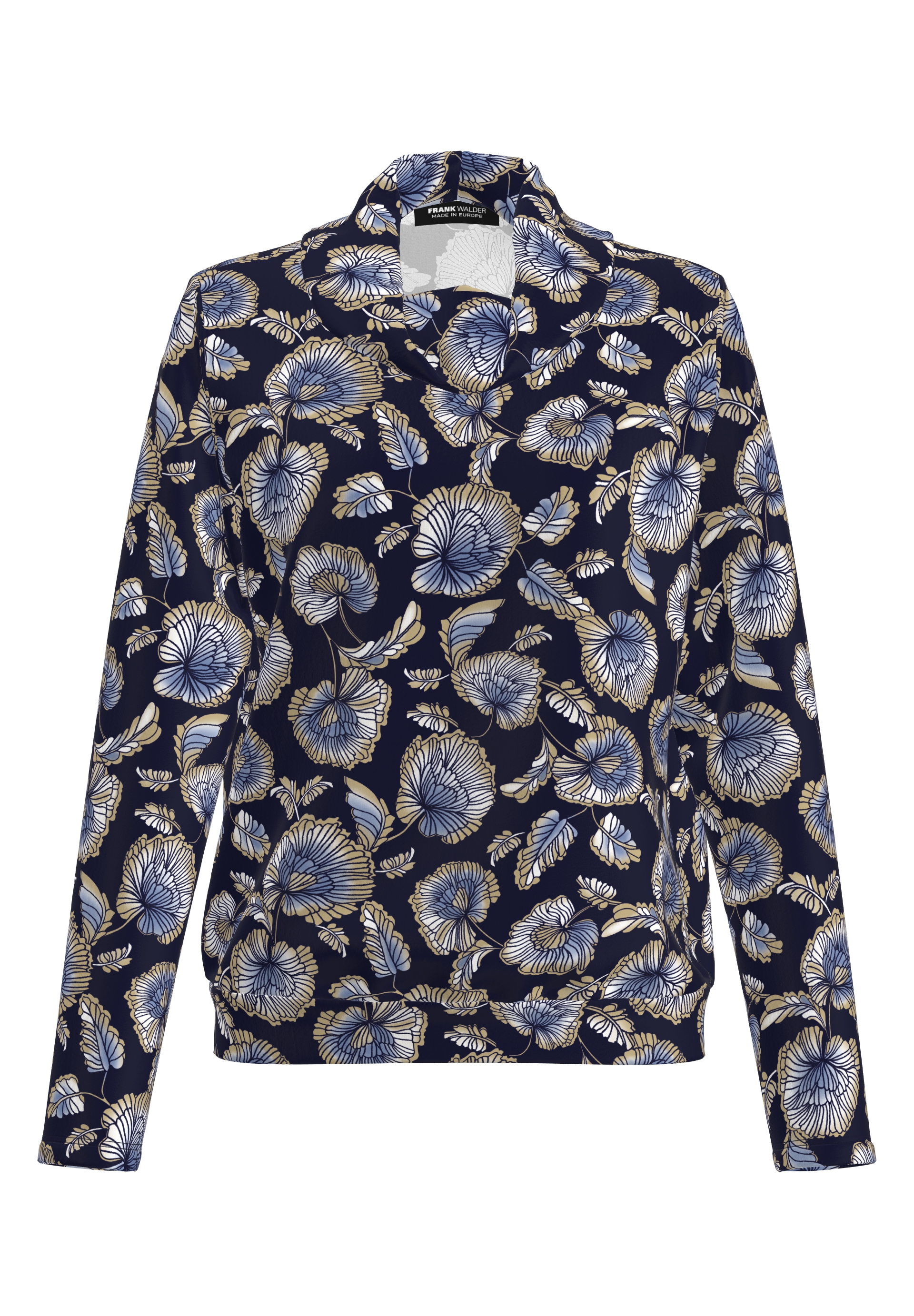 Shirt with feminine turtleneck - Product Image 1