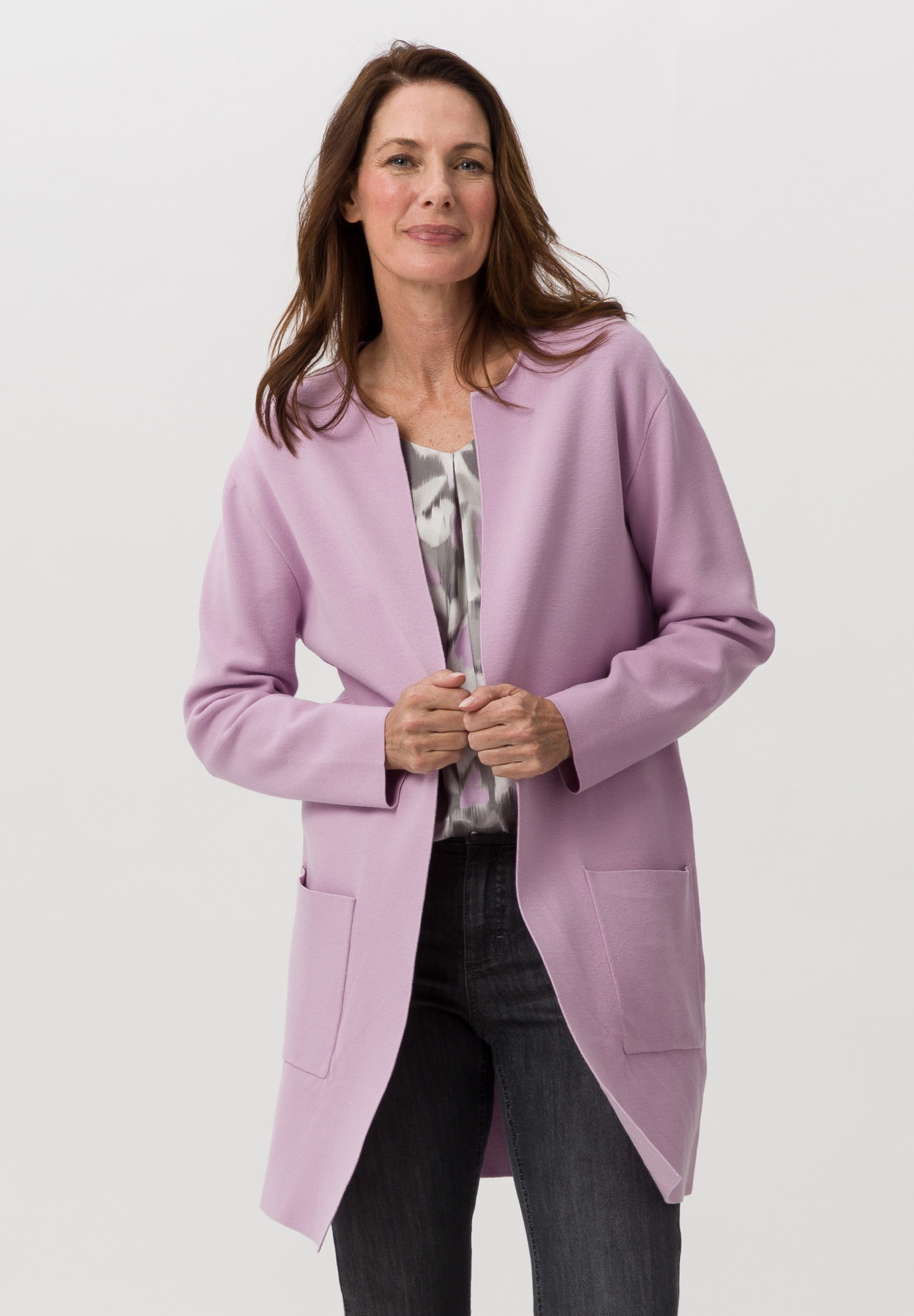 Strickjacke mit offenen Kanten - Produktbild 1