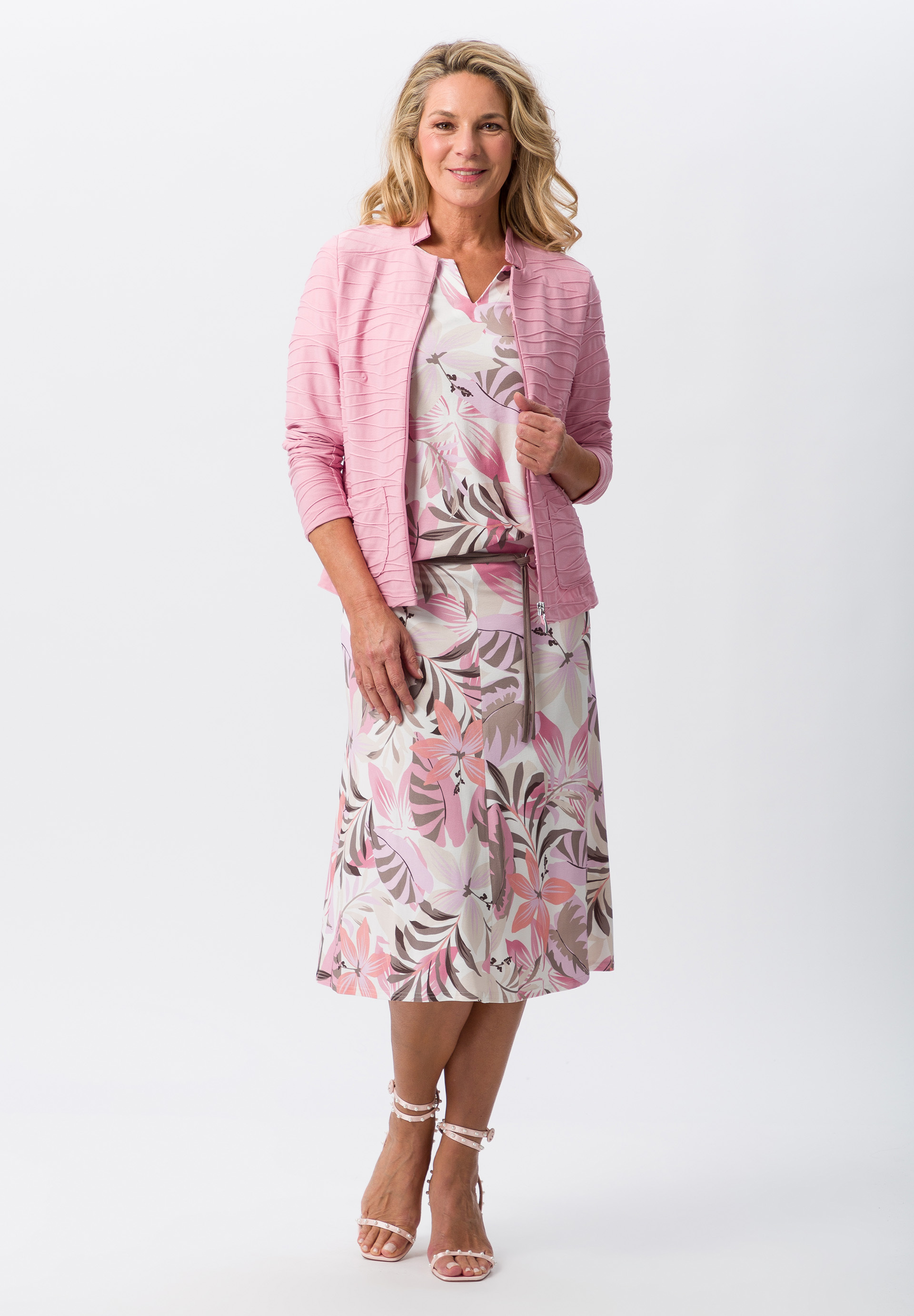 Jersey skirt in a floral design Jersey skirt in a floral design - Product Image 2