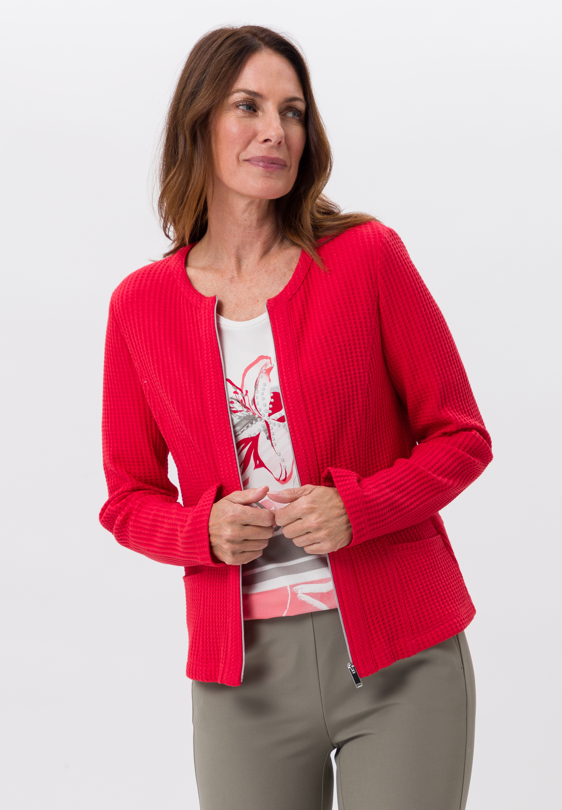 Blazerjacke aus Jersey mit Zipp Blazerjacke aus Jersey mit Zipp