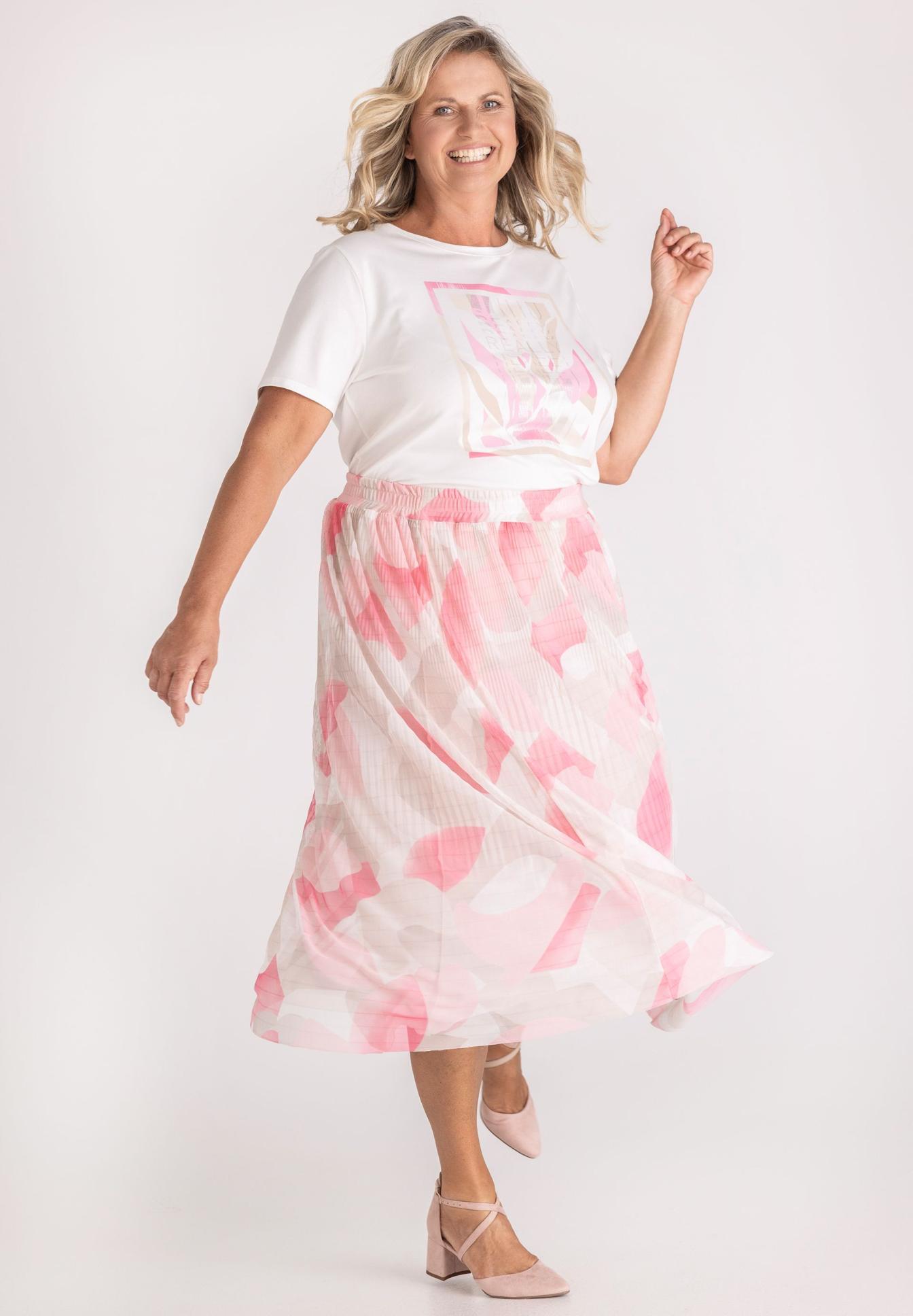 kleding, Robe, Rock, Druck, hellrosa