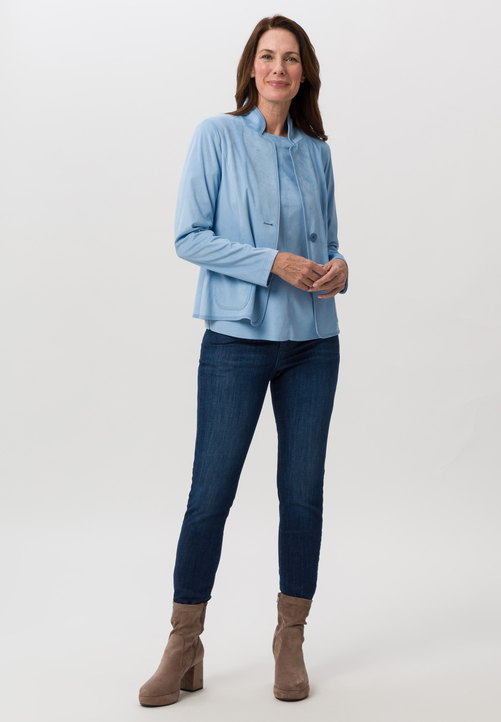 Blazer aus pflegeleichtem PES-Stretch-Lederimitat - Produktbild 2