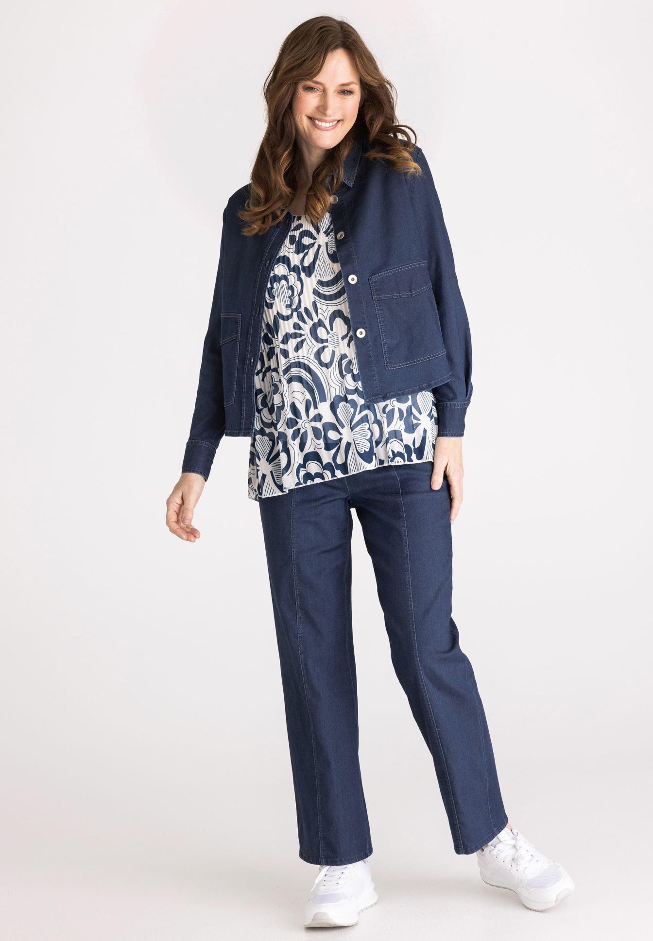 Blouse with a pleated look - Product Image 2