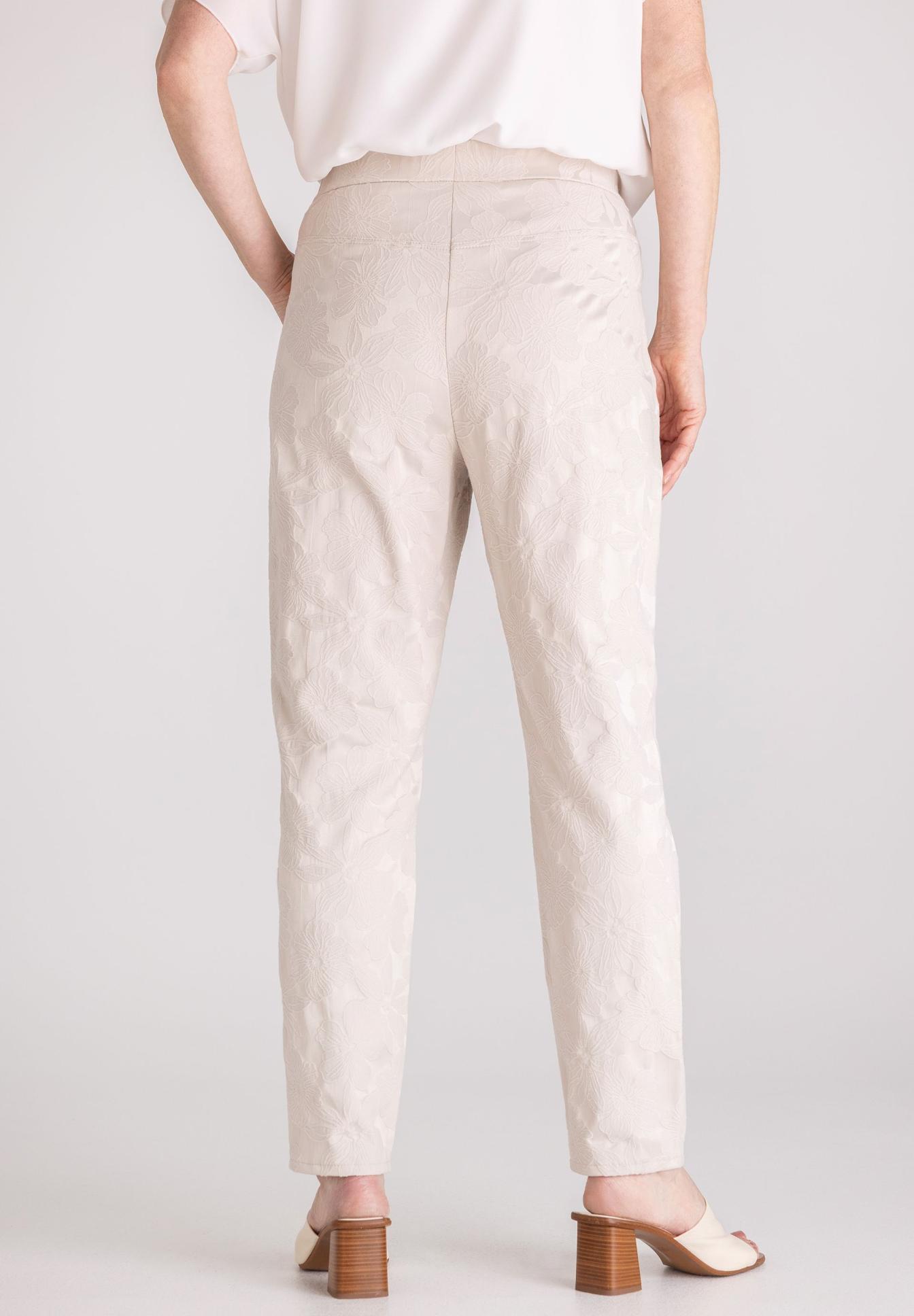 hose, beige, jacquard, blocked, weiten