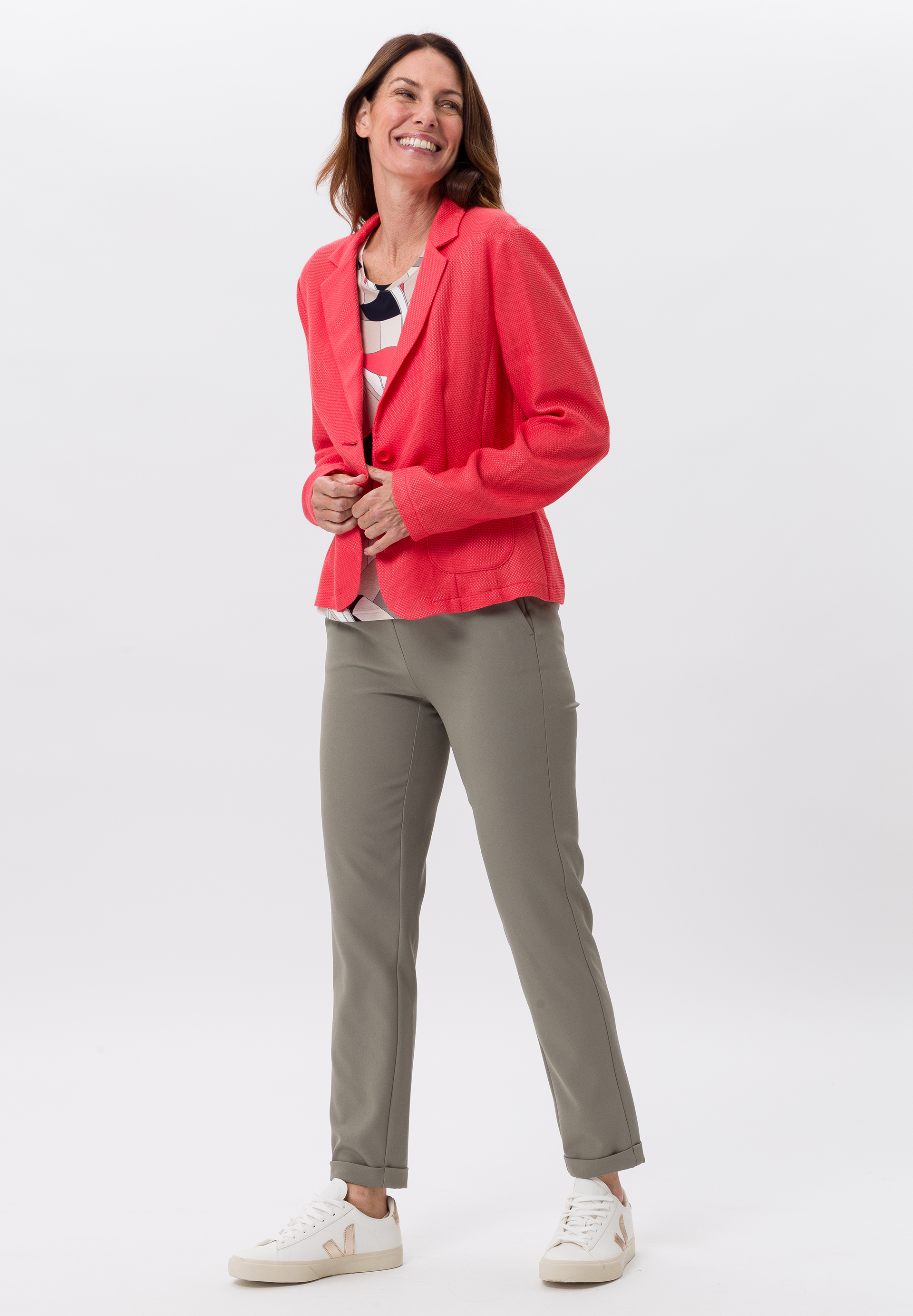 Lapel blazer with textured look Lapel blazer with textured look - Product Image 2