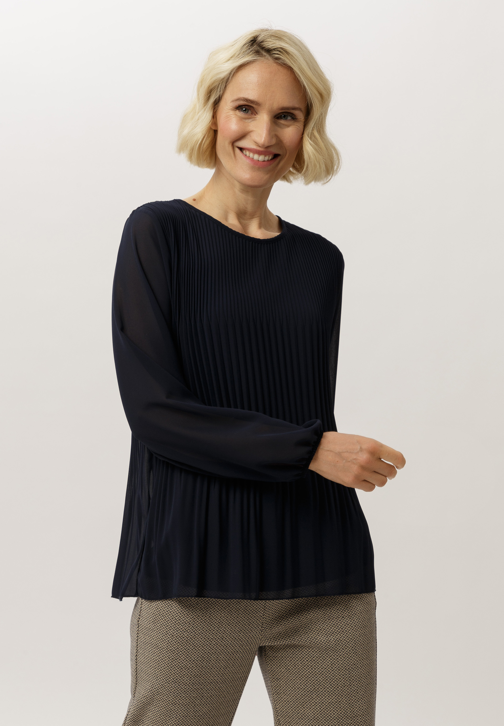 Bluse mit Plissee-Struktur - Produktbild 1