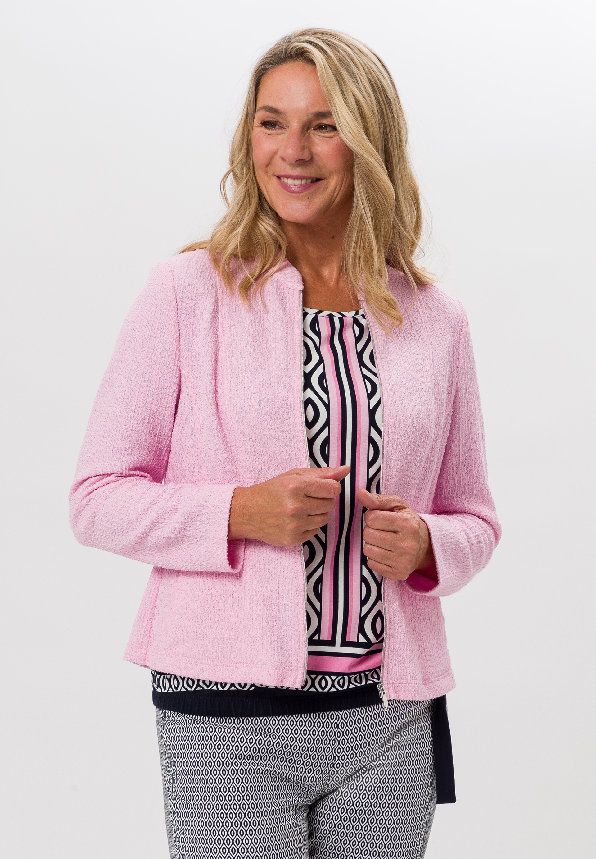 Blazerjacke aus Jersey mit Zip - Bild 1 Blazerjacke aus Jersey mit Zip - Bild 1