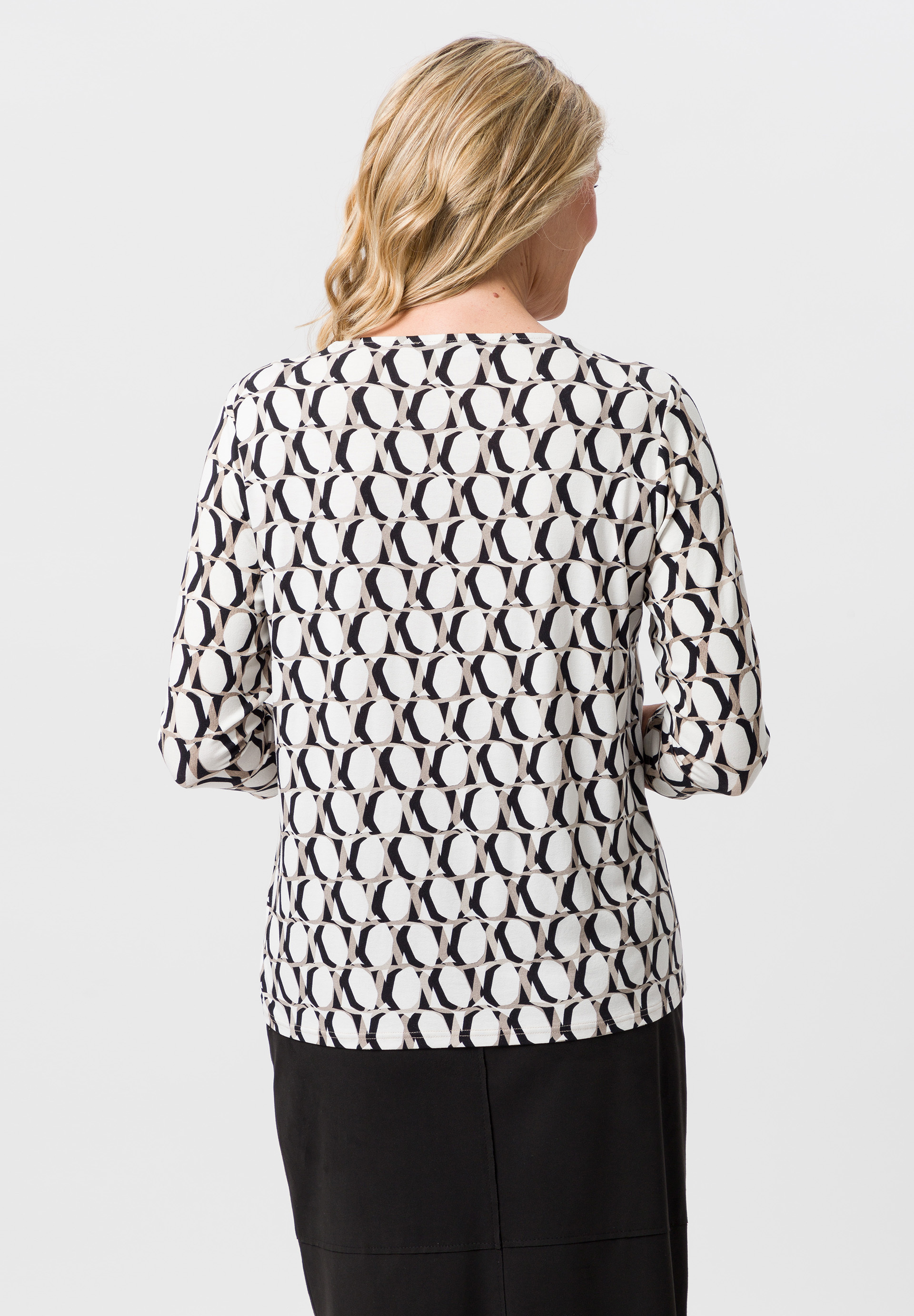 Blouse shirt with panneaux print - Bild 2 Blouse shirt with panneaux print - Bild 2