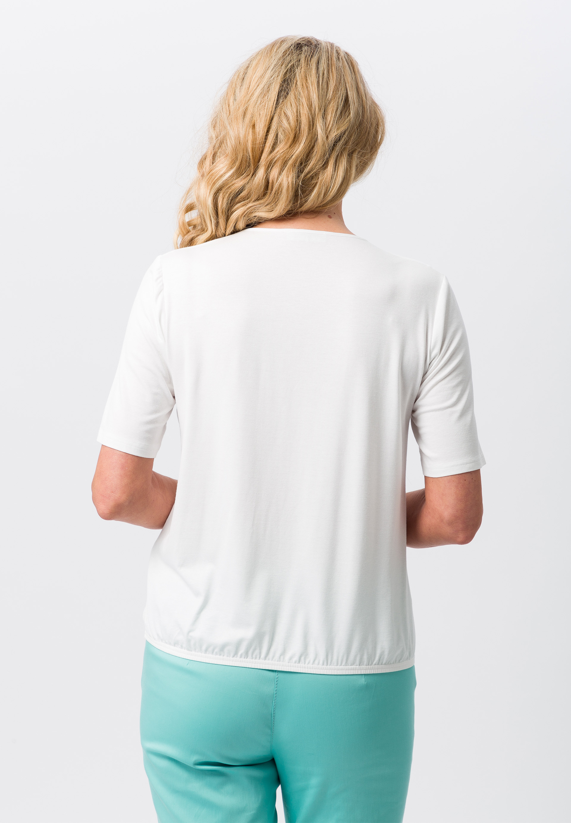 Blusenshirt mit femininer Kräuselung und Bindeband - Bild 2