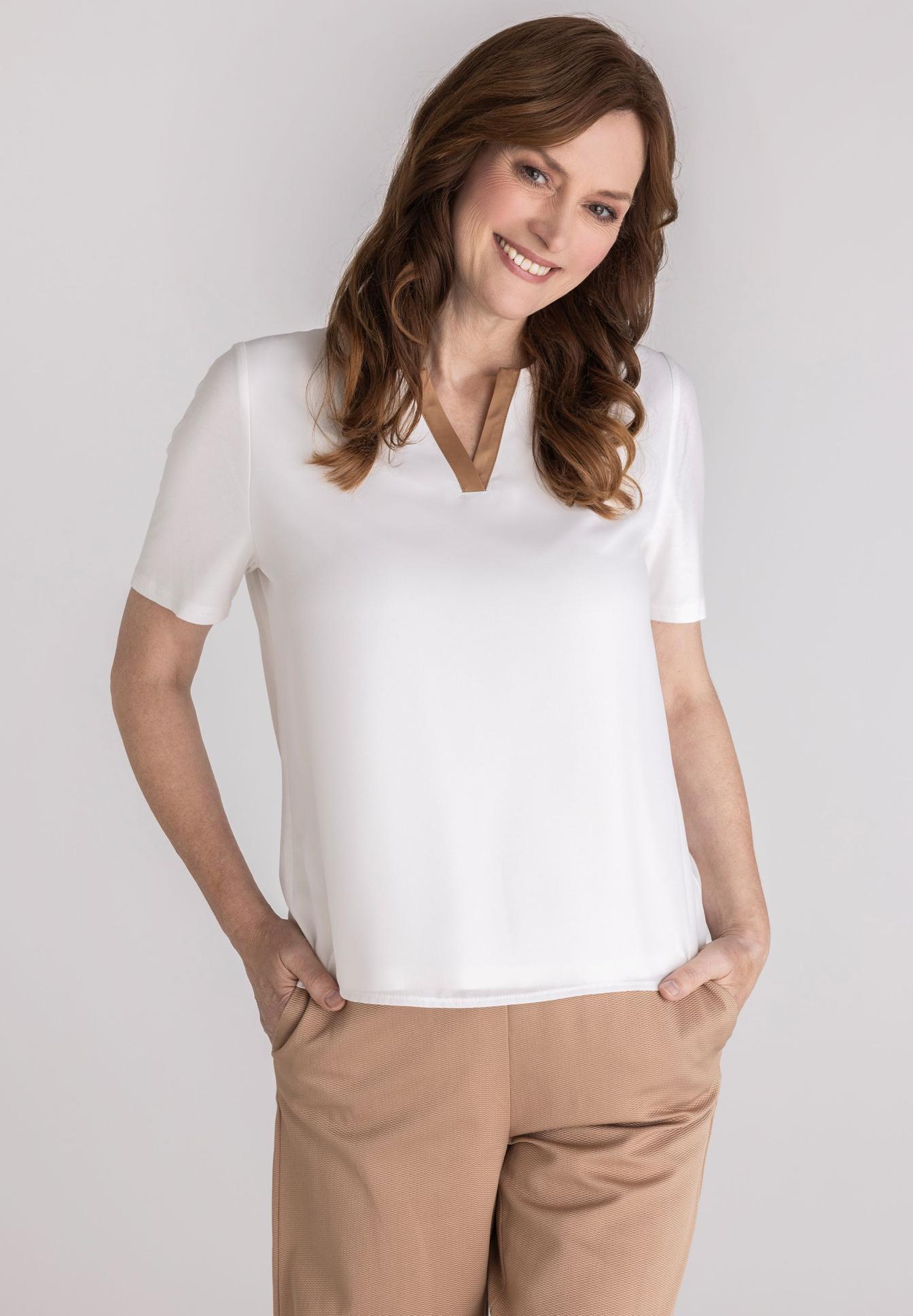 Shirt mit Kontrastbesatz - Produktbild 1