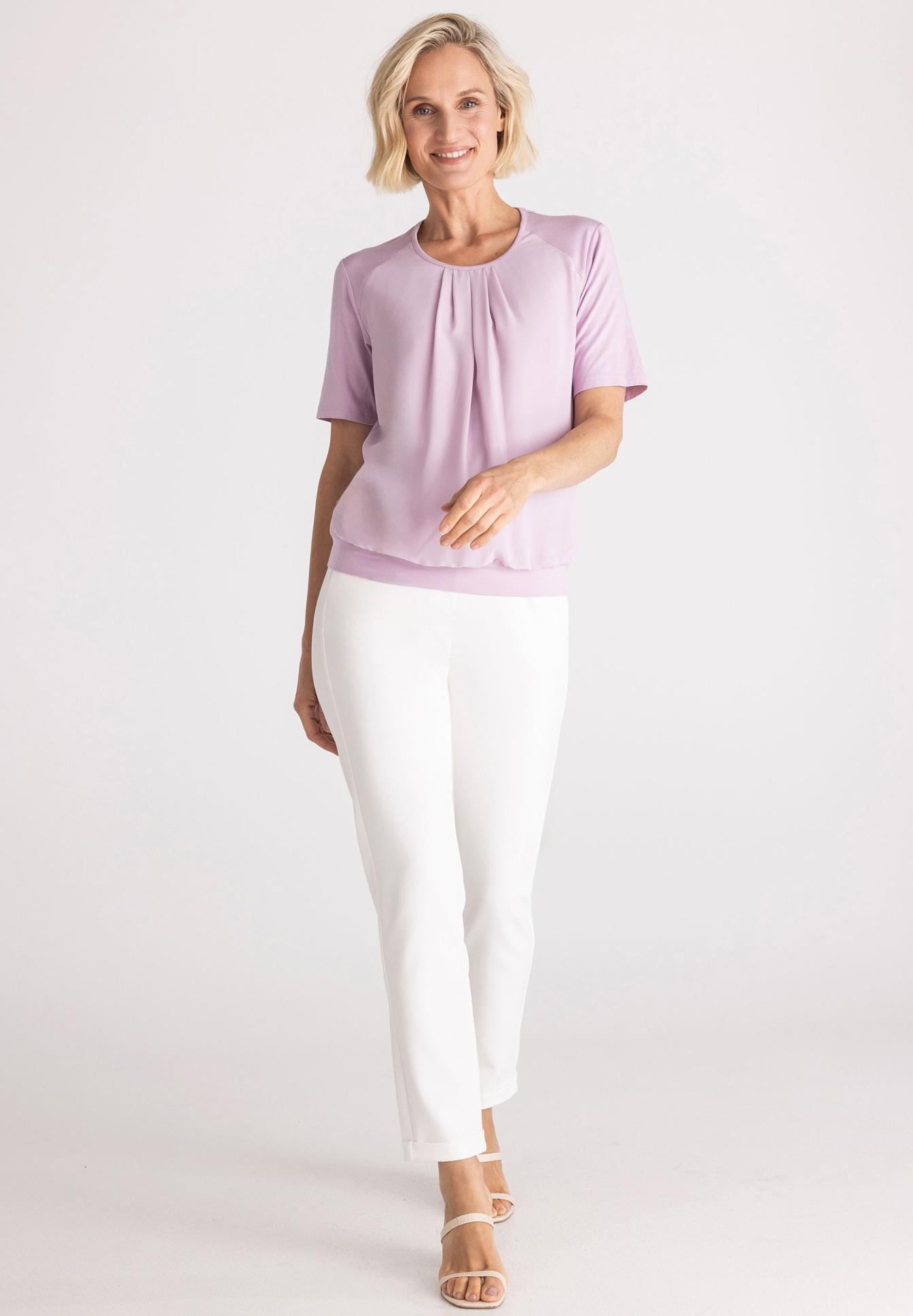 Blouse shirt in a mix of materials - Product Image 2