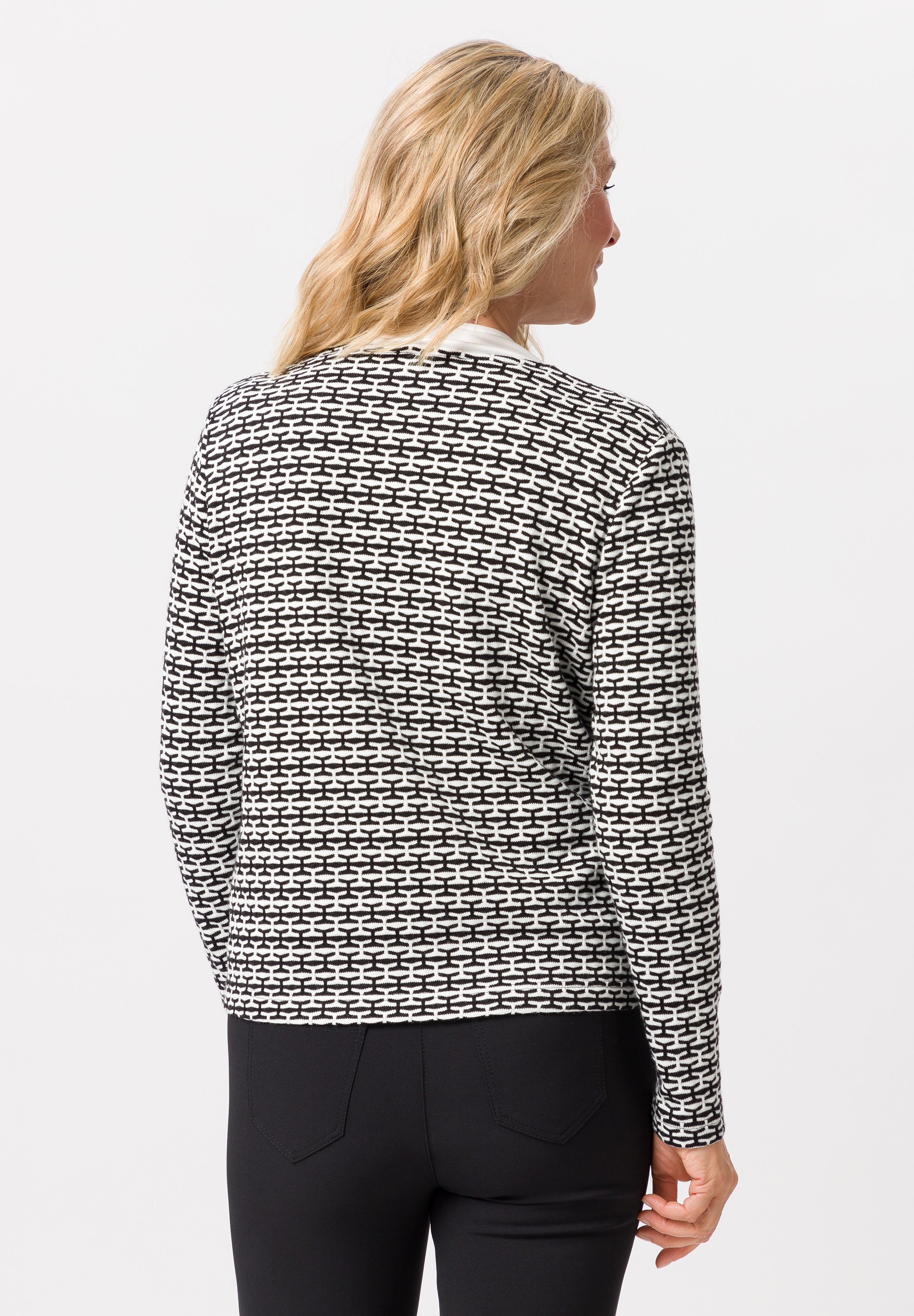 Cardigan with fashionable stripes - Bild 2
