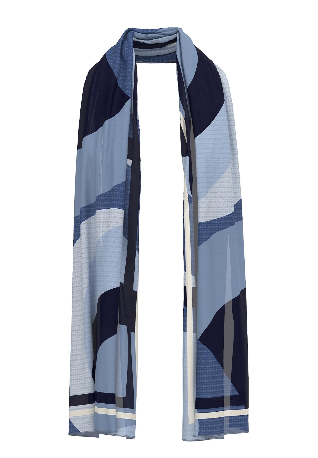 Schal, Schal Muster, Geometrischer Druck, Baumwollmix, Schal Länge, Schal, Schalschnitt, Geometrisches Muster, Mehrfarbig, Dünn, Schal, Geometrisches Muster, Stoffschal, Blau, Langschal, Schal, Stoffschal, Geometrischer Muster, Blau, Schal mit Muster
