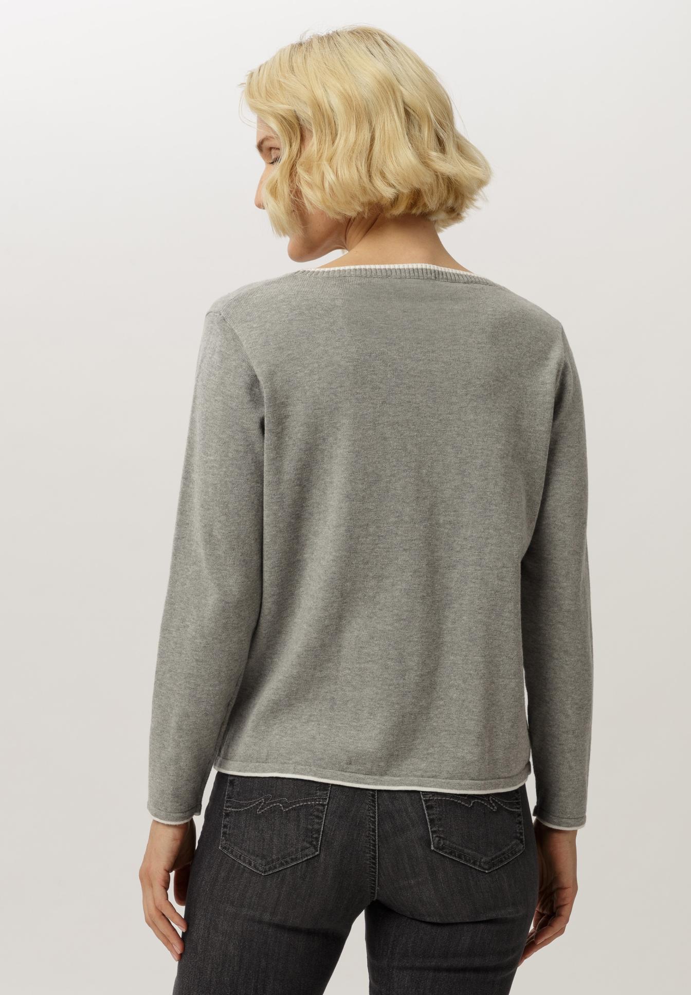 Pullover,  Sweatshirt, grau, Rundhals, Langarm, Pullover, Langarm, Graue Farbe, Rundhals, Grobstrick,  sweatshirt,  grey,  long sleeve,  knit,  back view, Pullover, Langarm, Graue, Kleidung, Rückenansicht, Sweatshirt, Grau, Langarm, Rundhals, Casual