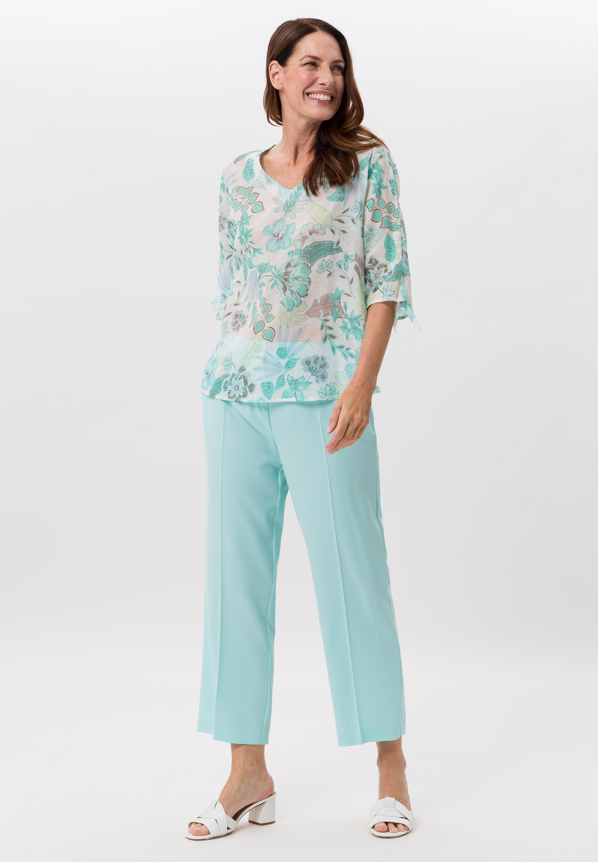 Bluse mit sommerlichen Blumenprint - Produktbild 2