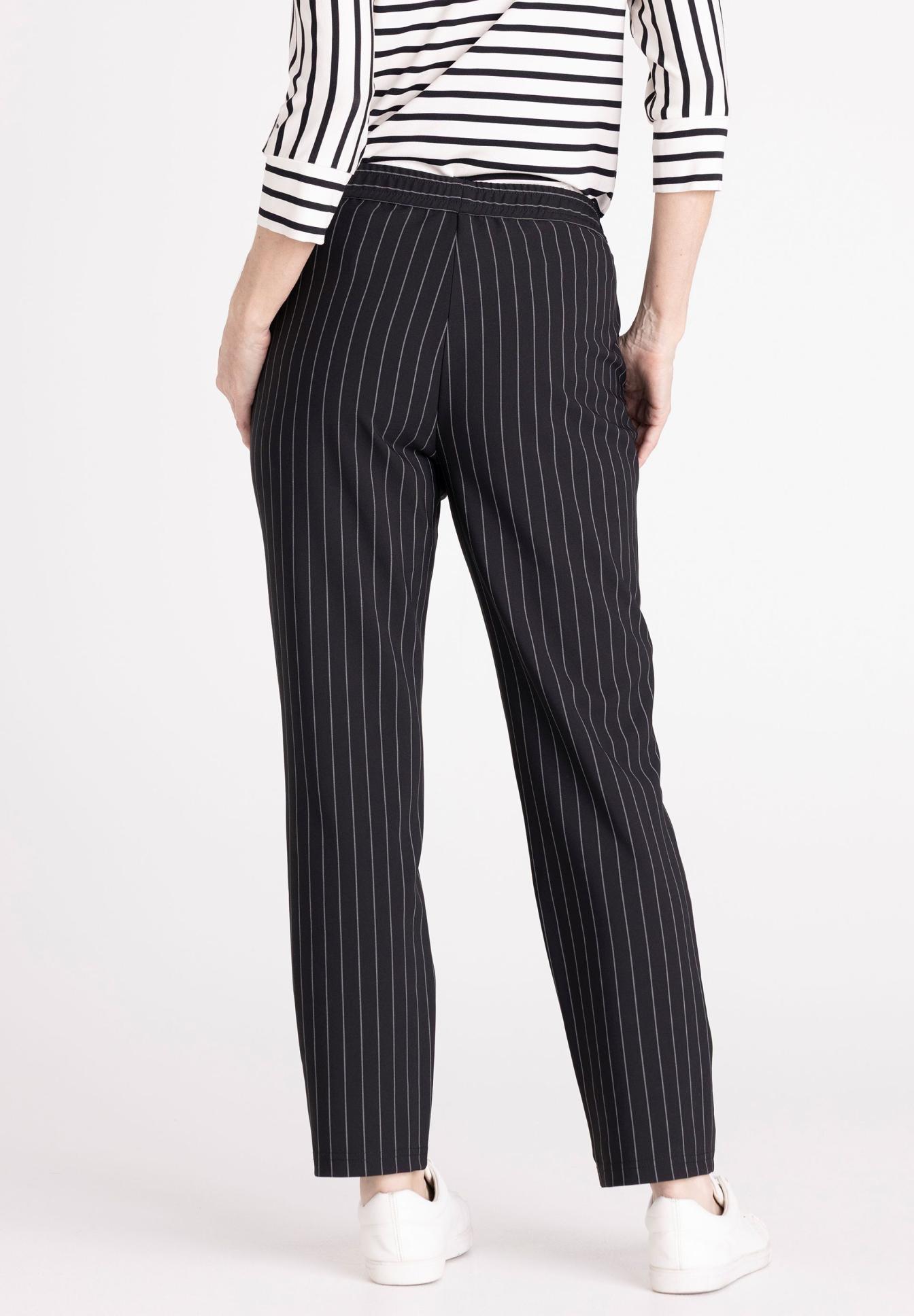 Hose, Anzughose, Streifen, Nadelstreifen, Schwarz, Hose, Nadelstreifenhose, Pinstripe, Schwarz, Weiß