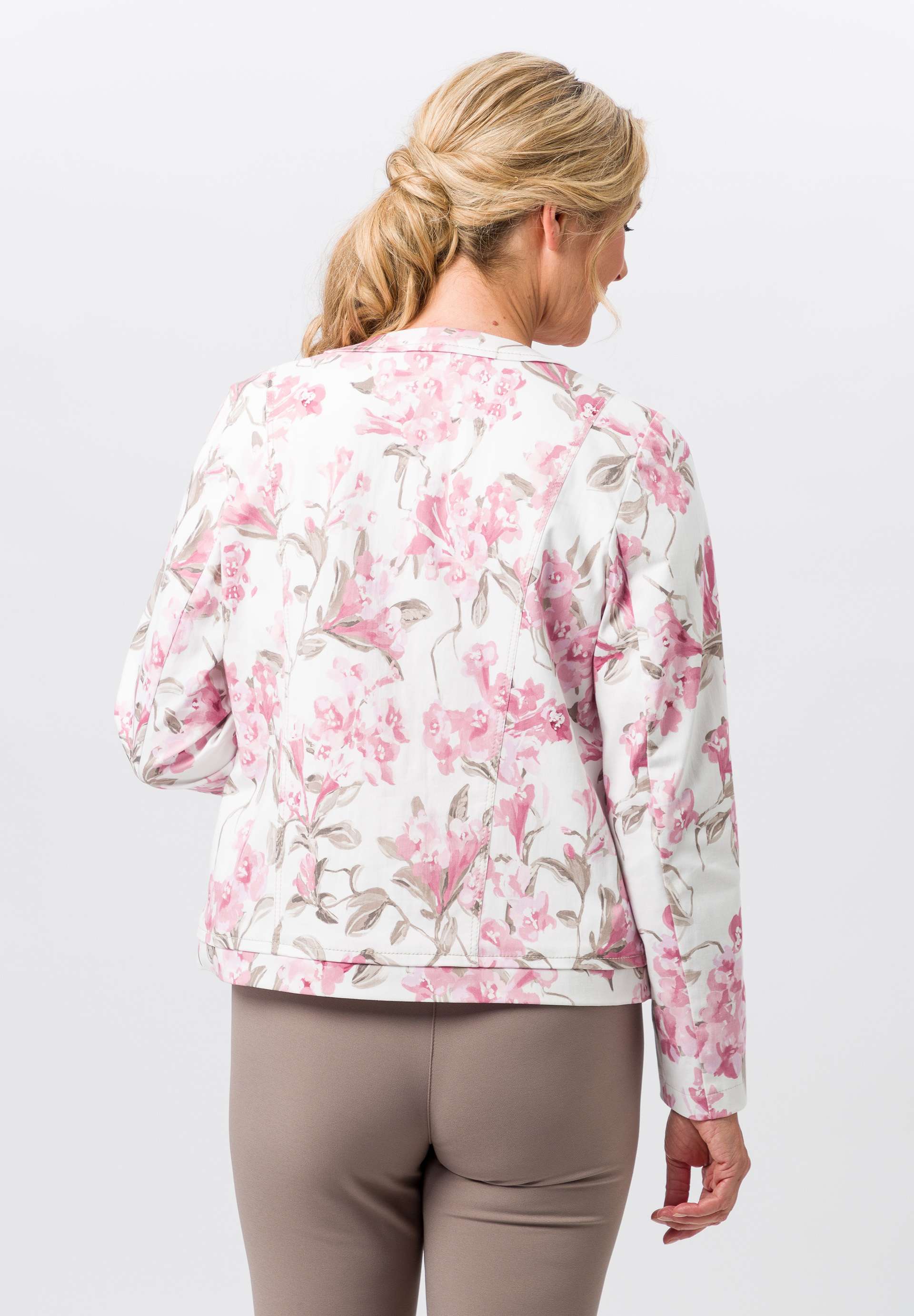 Leichtjacke mit Blütenprint - Bild 2