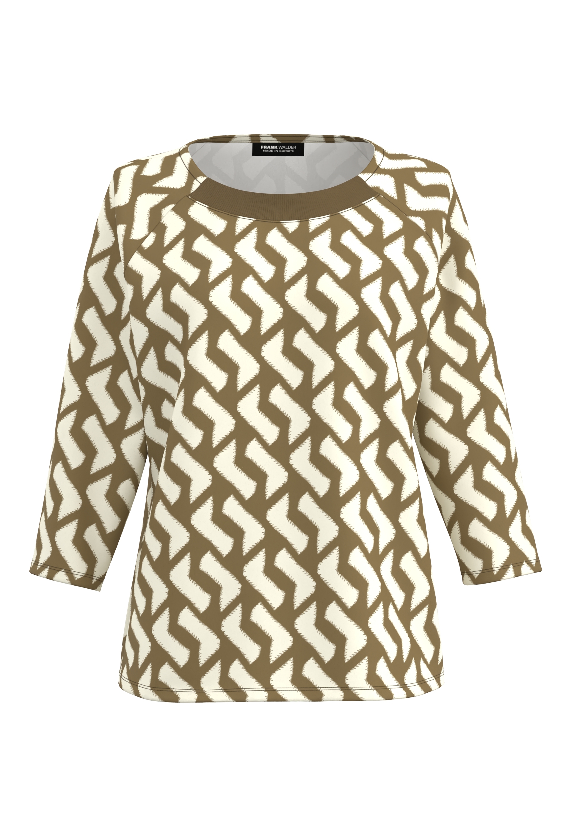 Shirt mit Strickbündchen Shirt mit Strickbündchen - Produktbild 1