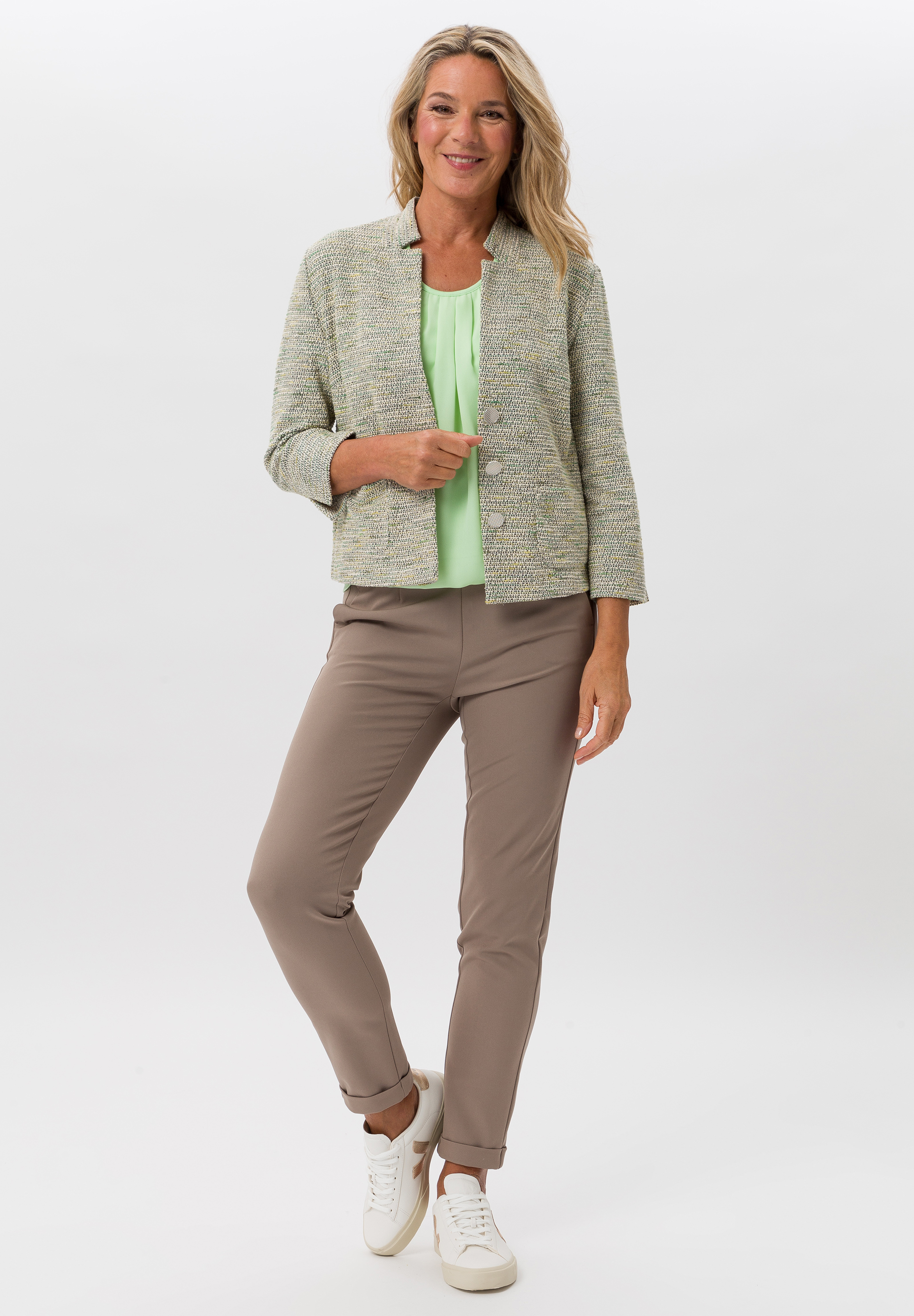 Blouse shirt in a mix of materials Blouse shirt in a mix of materials - Product Image 2