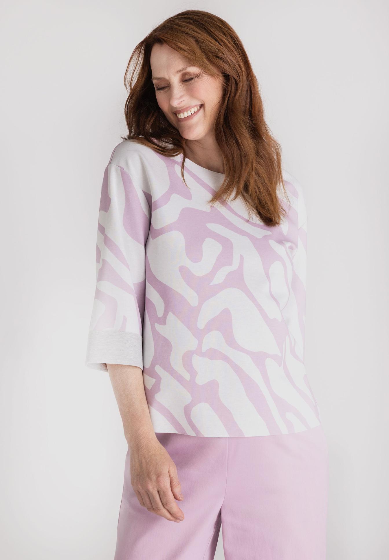 Shirt mit Kontrastbündchen - Produktbild 1