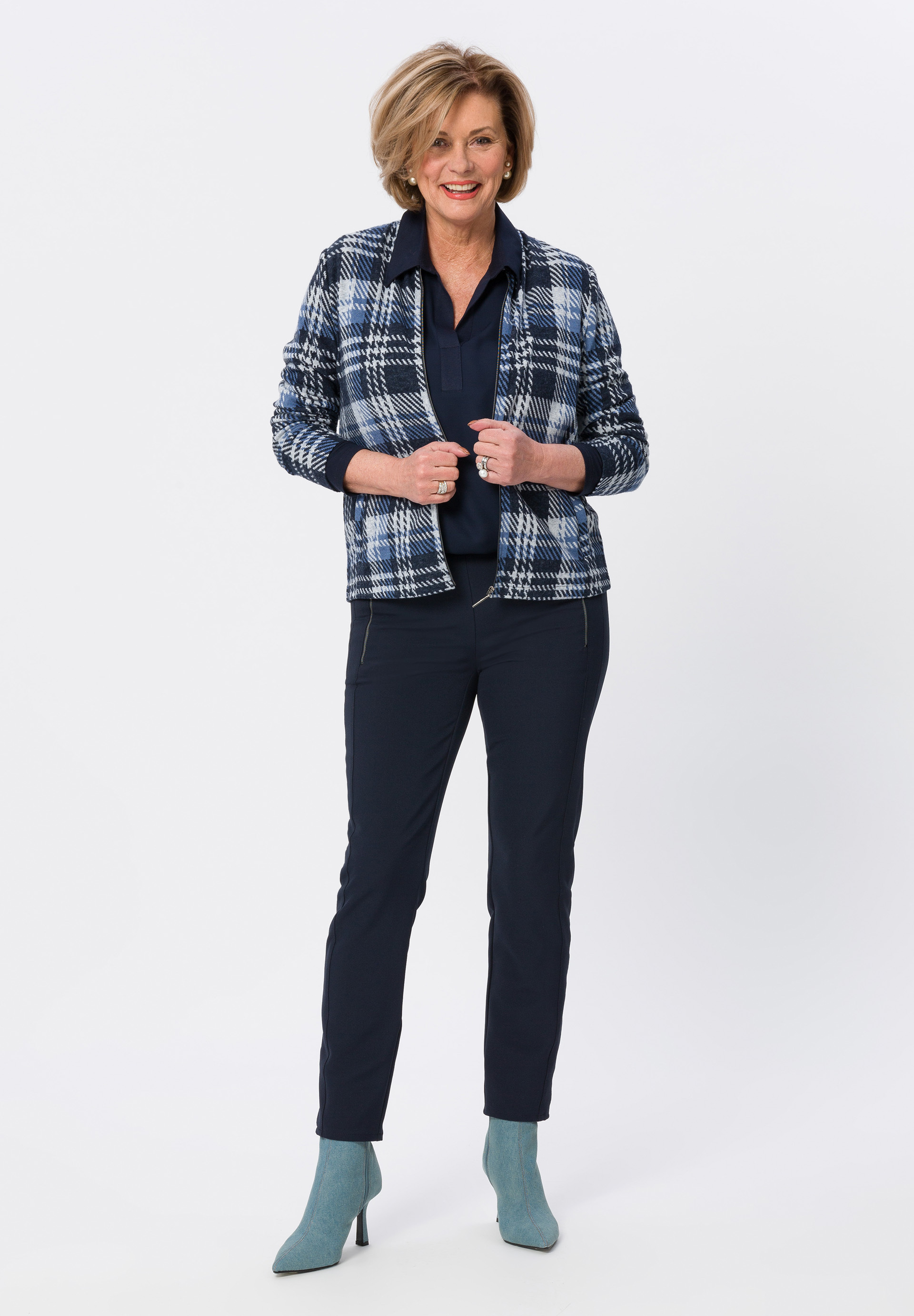 Blusenshirt mit Poloblende - Produktbild 2