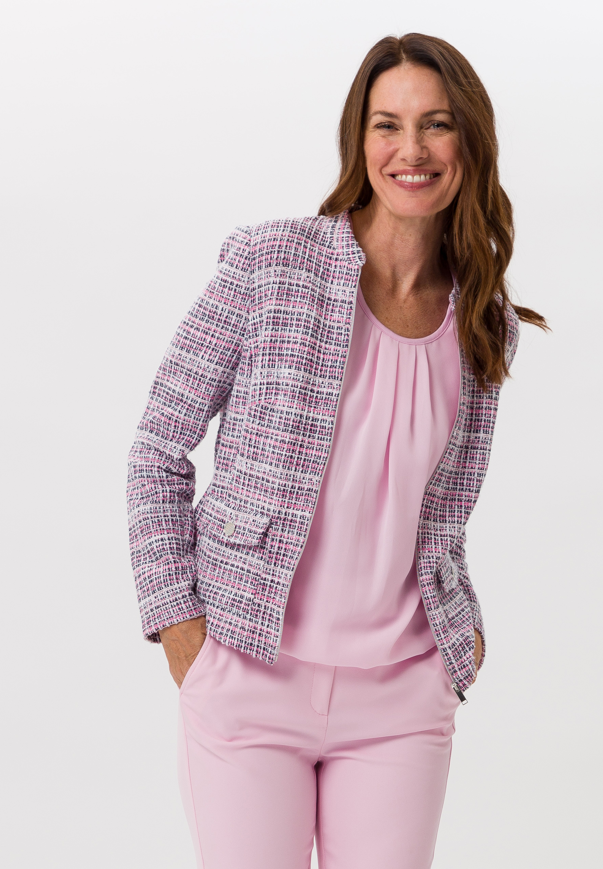 Blazerjacke aus multicolor Strick Blazerjacke aus multicolor Strick - Produktbild 1