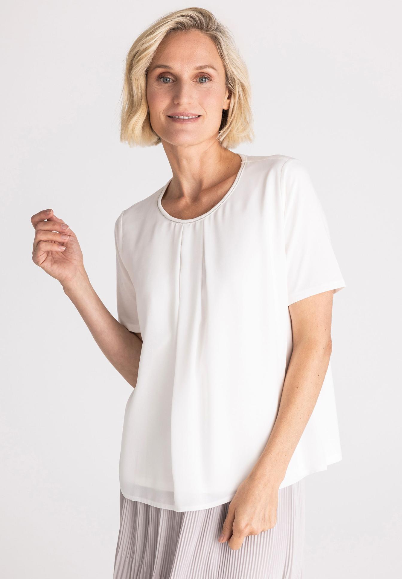 Blusenshirt mit Kellerfalten-Detail - Produktbild 1