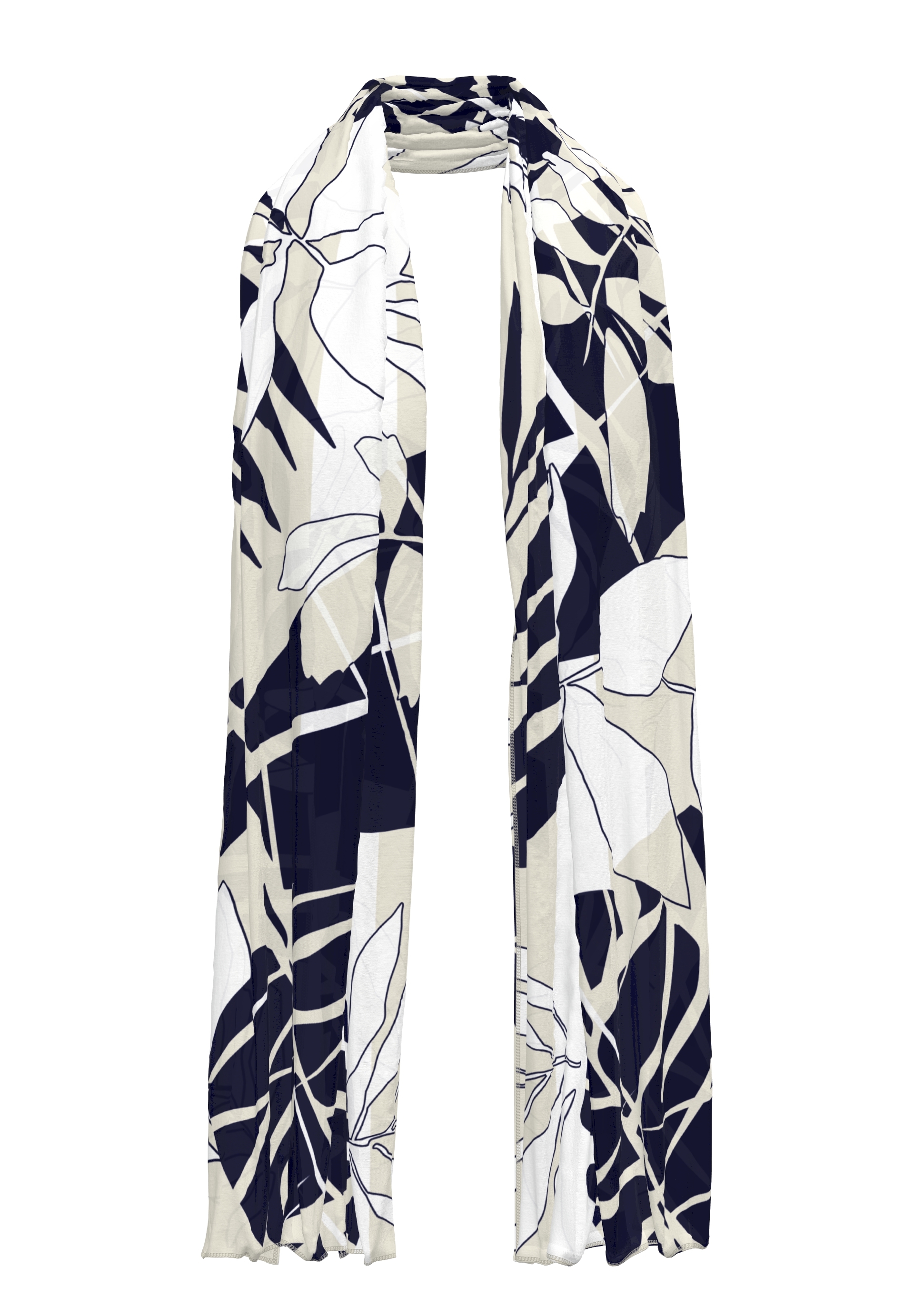 Tuch mit großzügigem modernen Print Tuch mit großzügigem modernen Print - Produktbild 2