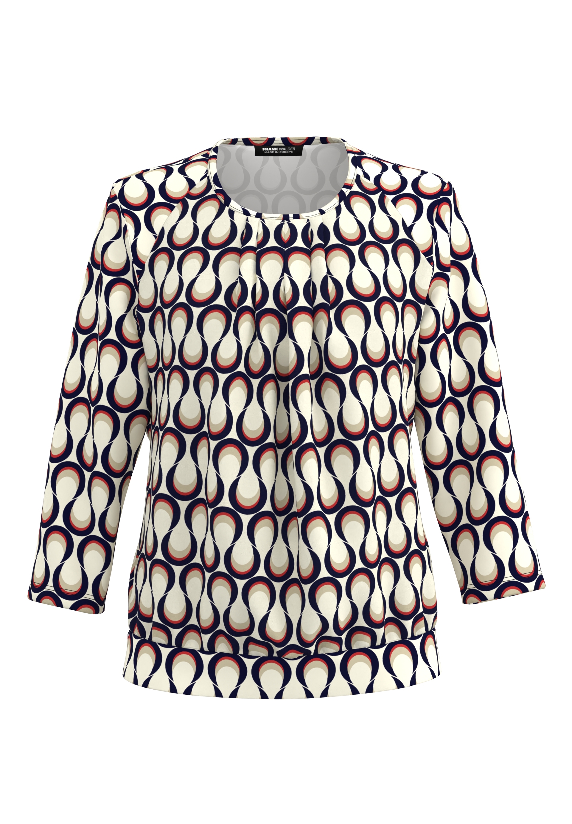 Blusenshirt mit aparter Faltenpartie Blusenshirt mit aparter Faltenpartie - Produktbild 1