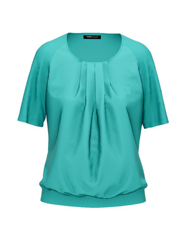 Blusenshirt mit leicht fallender Faltenpartie - Produktbild 1