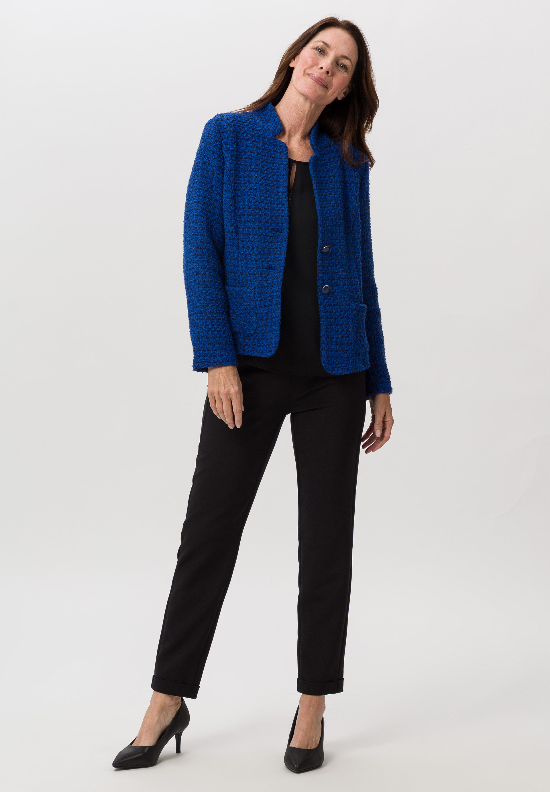 Blouse shirt In a sophisticated material mix Blouse shirt In a sophisticated material mix - Product Image 2