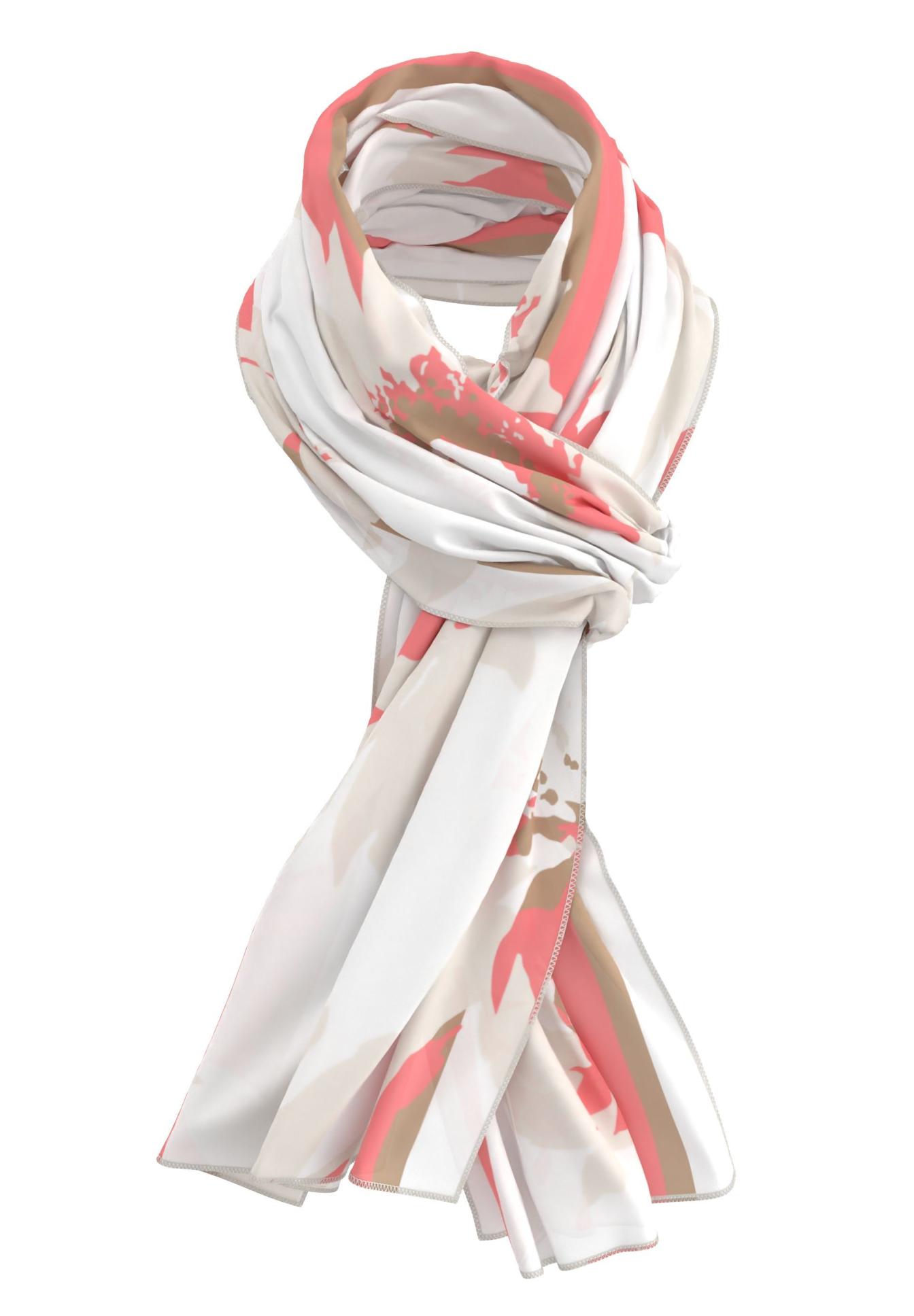 Schal, Schalstoff, Kreiselpunkte, Pattern, Druck, Schal, Camel/Beige, Floral Muster, Druck/Print, Weich, Schal, Schal mit Muster, Stoffschal, Mehrfarbig, Seidenähnlich, Schal, Schal mit Muster, Art Deco Schal, Baumwollschal, Pastellfarben