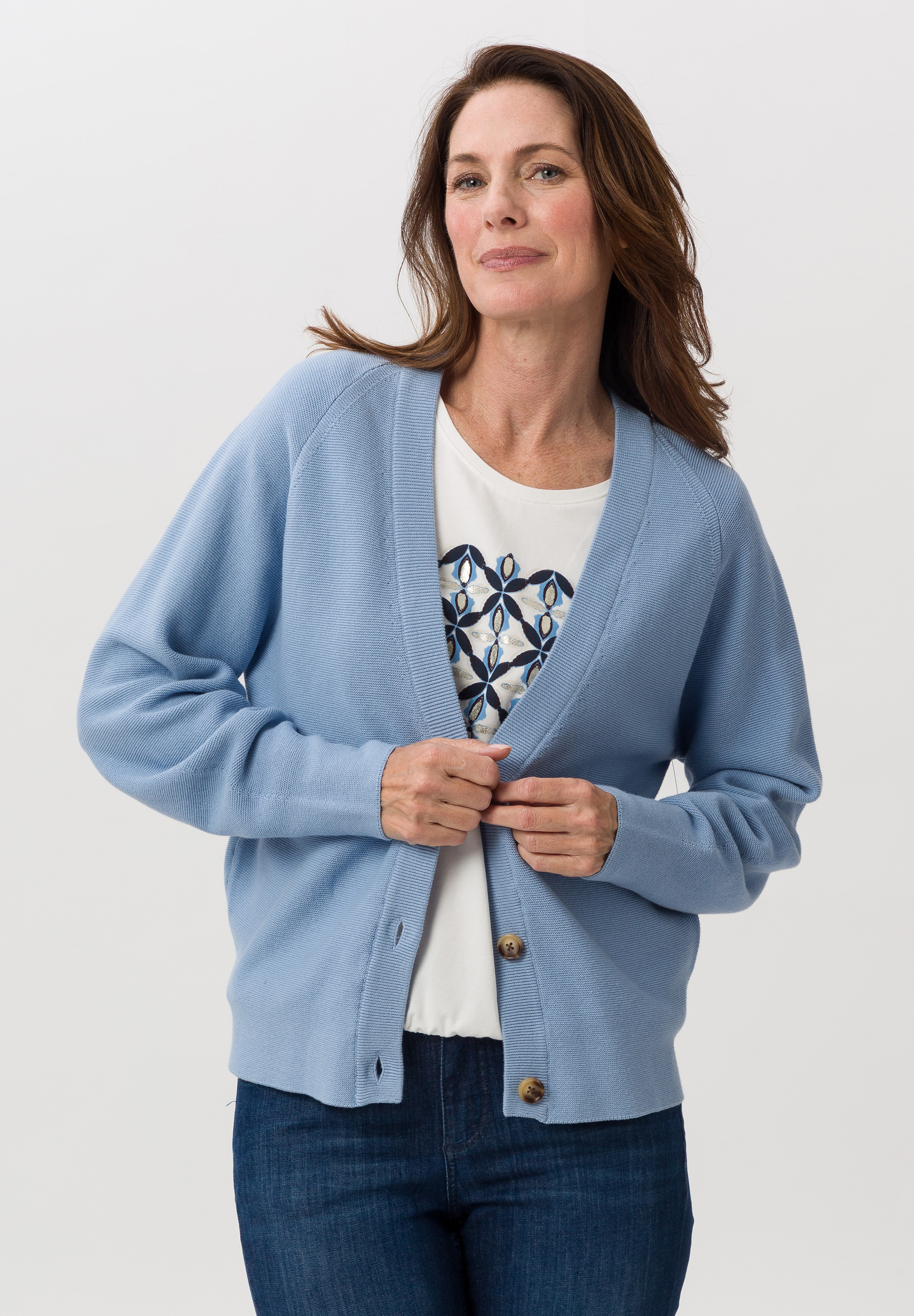 Cardigan in weichem Feinstrick - Produktbild 1