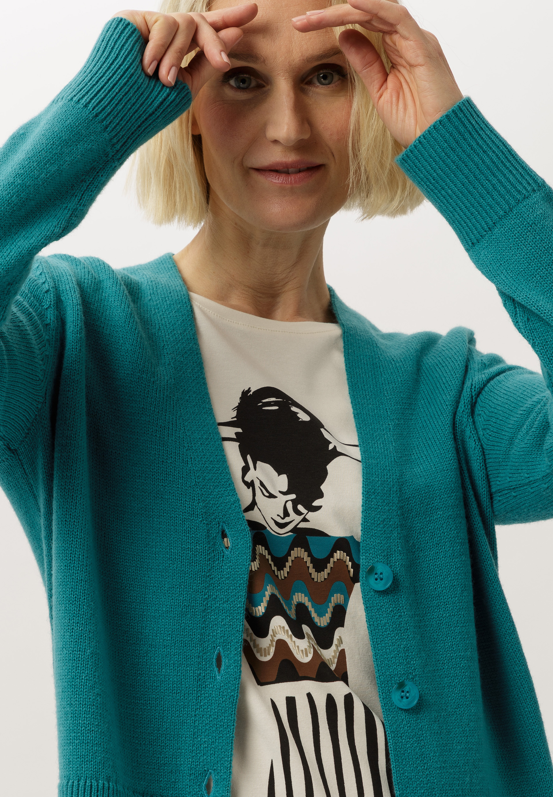 Strickwaren, Pullover, Strickjacke, Person, Frau