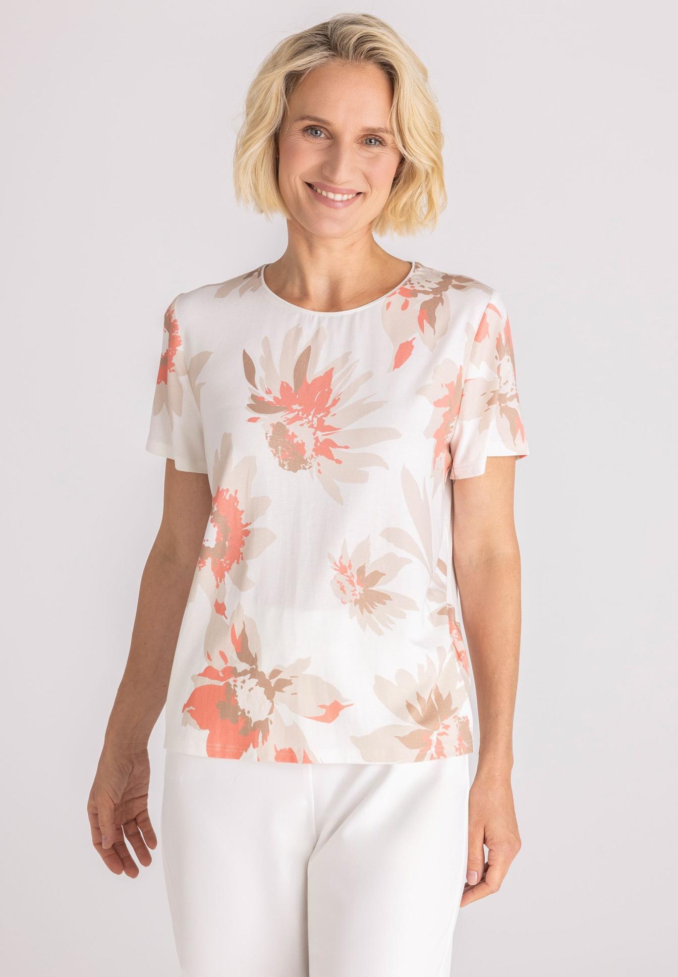 T-Shirt mit Blütenprint - Produktbild 1