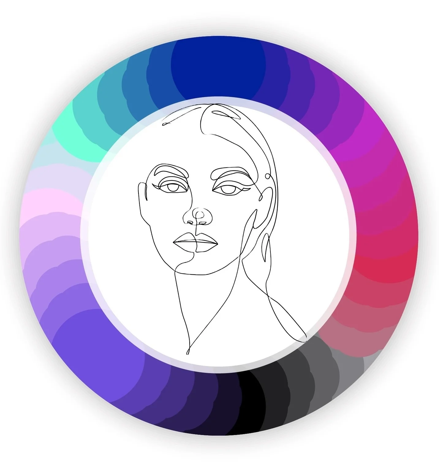 Bild einer Farbpalette Bild einer Farbpalette