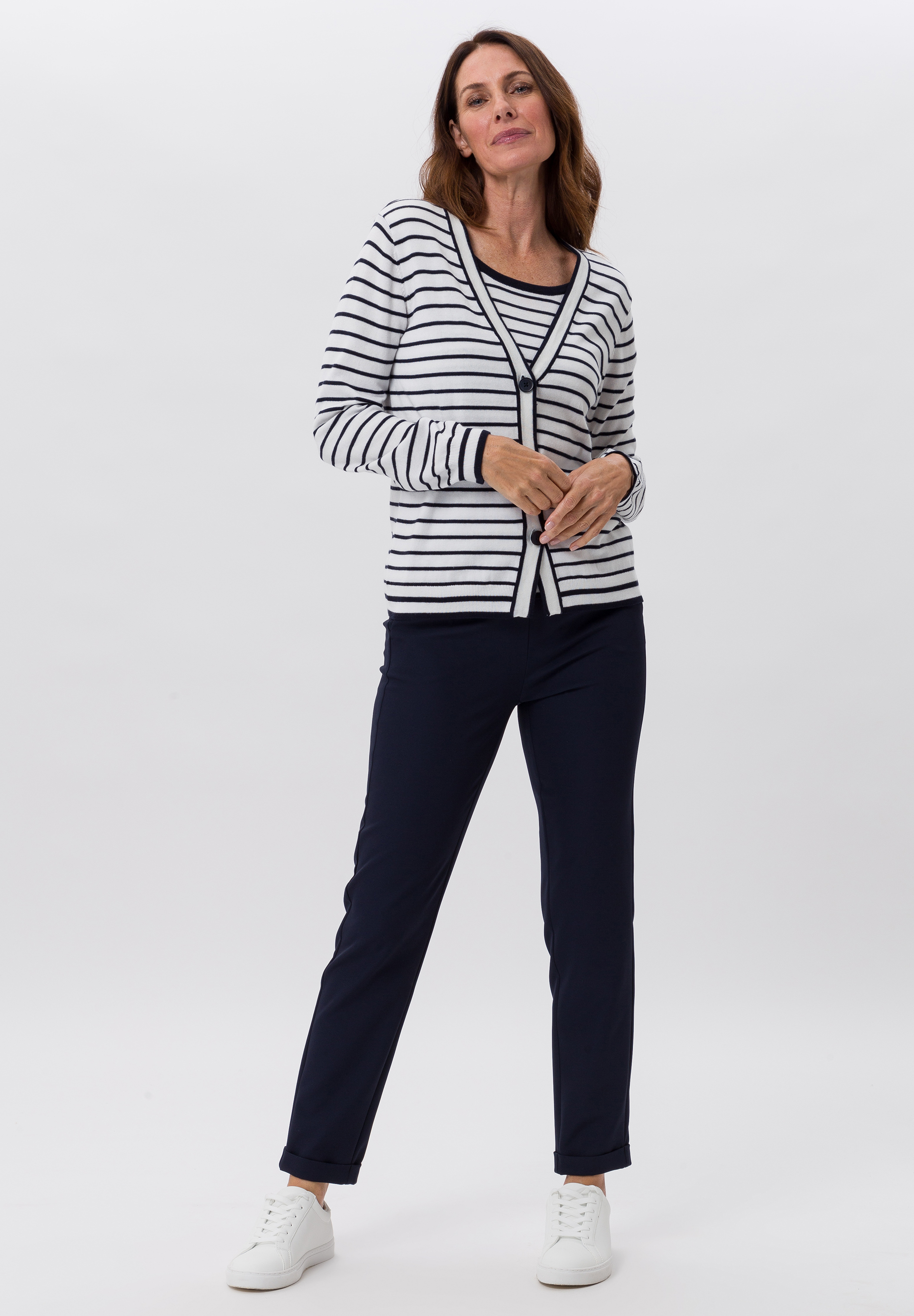 Fine knit jacket in a casual, sporty two-in-one look - Bild 3 Fine knit jacket in a casual, sporty two-in-one look - Bild 3